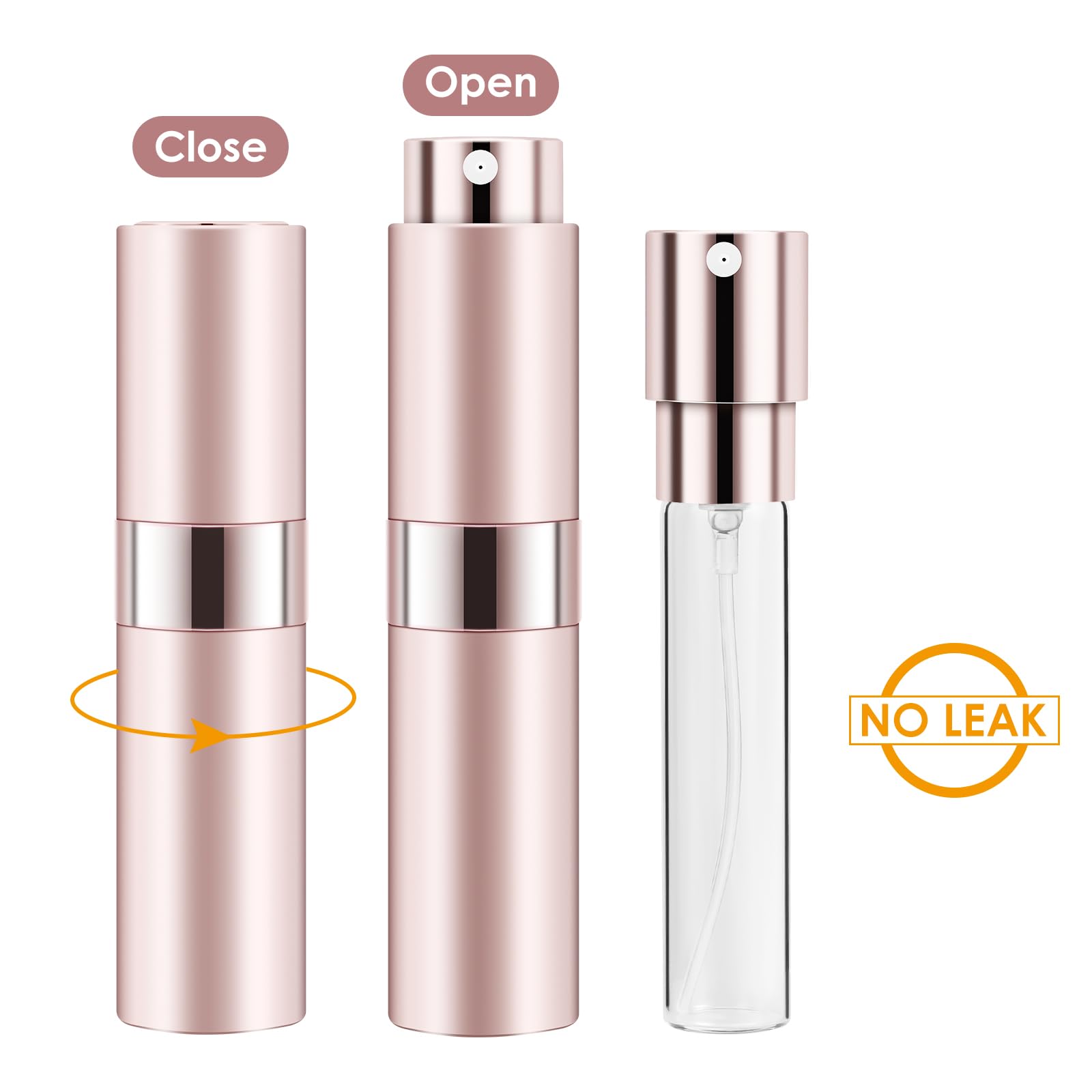 Saiveina 8Ml Cologne Travel Bottles, Mini Perfume Atomizer Refillable, Portable Cologne Sprayer Empty Fragrance Travel Atomizer(