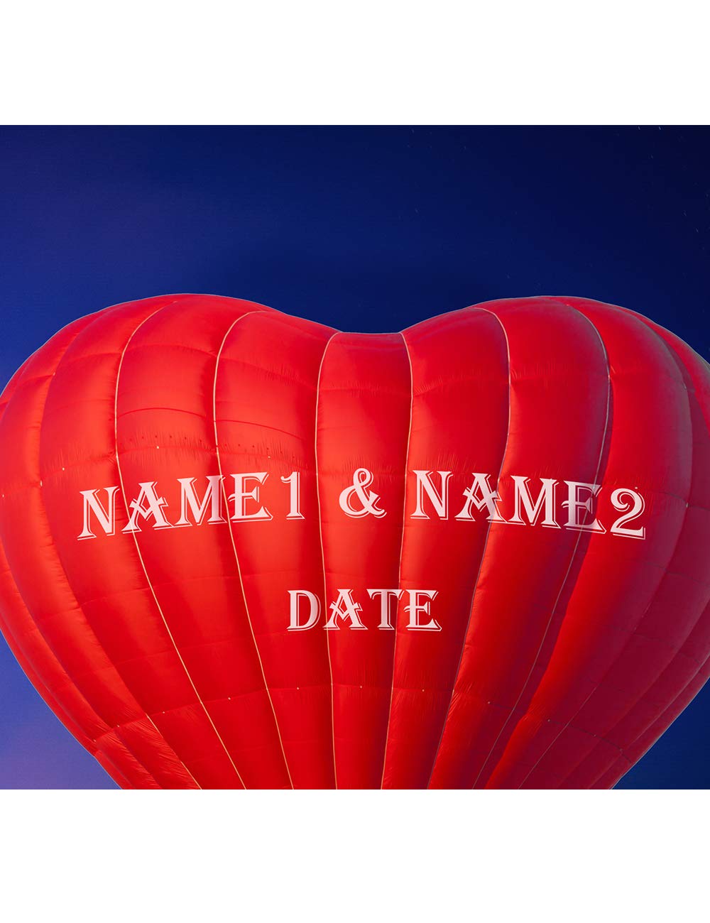 Ipic - Romance On High Personalized Wall Art With Names, Customized Gift For Couple, Canvas Wall Art For Wedding Anniversary. 18