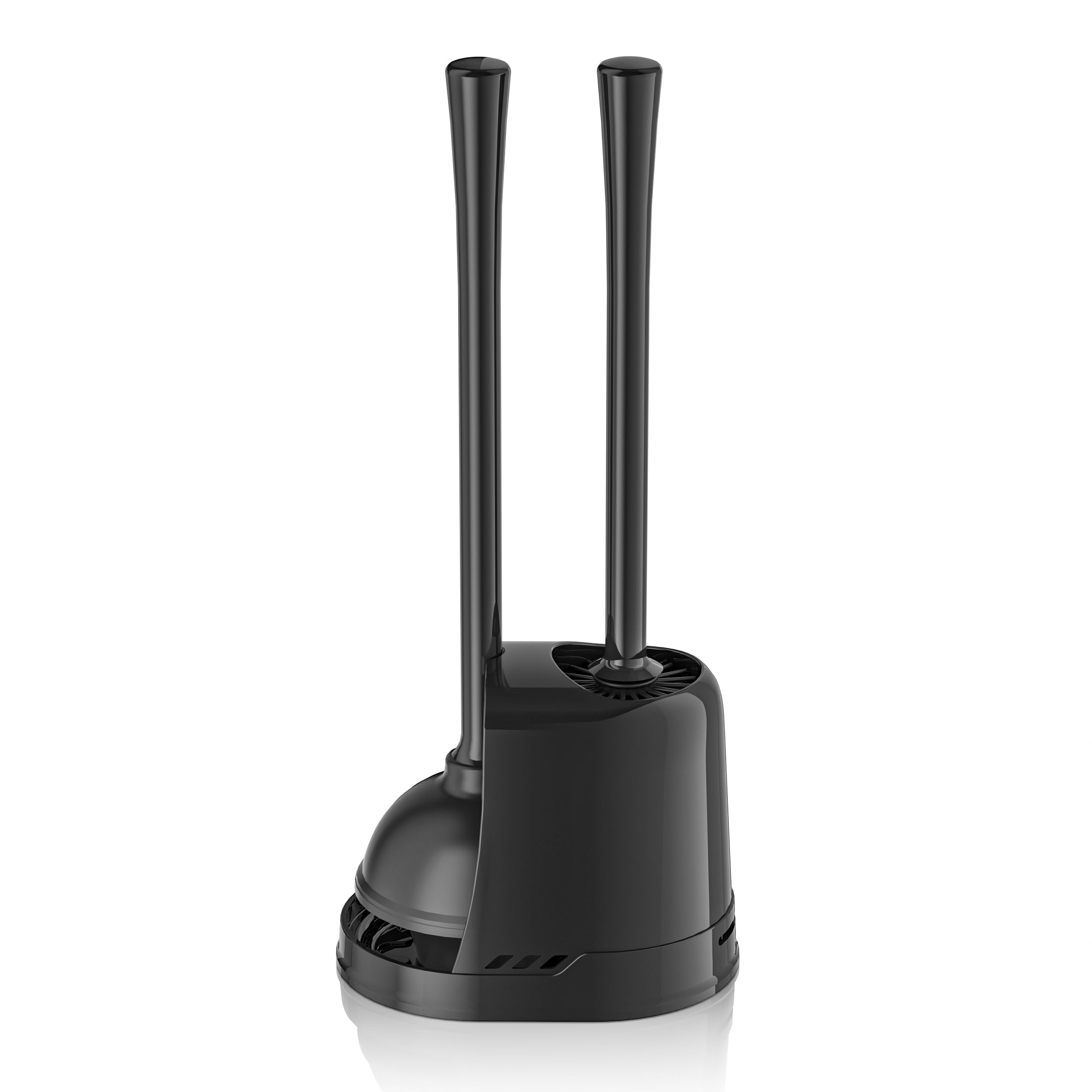 Lovloy Toilet Plunger And Brush, Silicone Bowl Brush And Heavy Duty Toilet Plunger Set With Ventilated Holder, 2-In-1 Toilet Bru