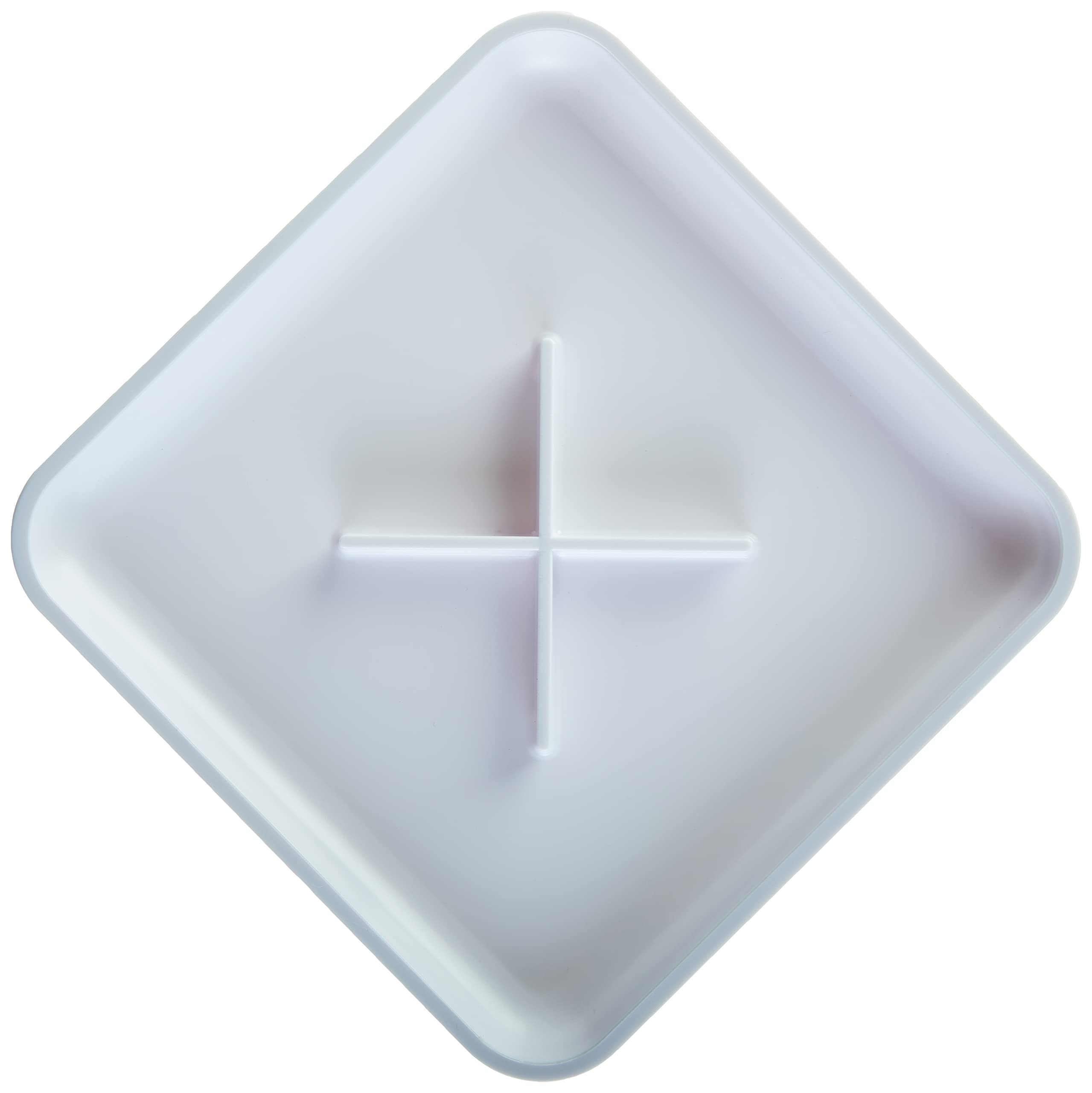 Zevro Compact Dry Food Dispenser, Single Control, White/Chrome