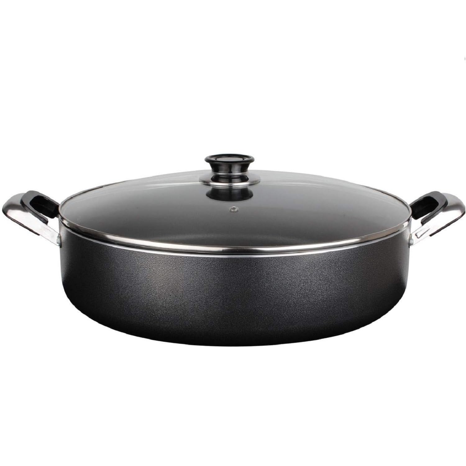 Aramco Alpine Gourmet Aluminum Non-Stick Coating Medium Cooking Pot, 13 Quart, Gray
