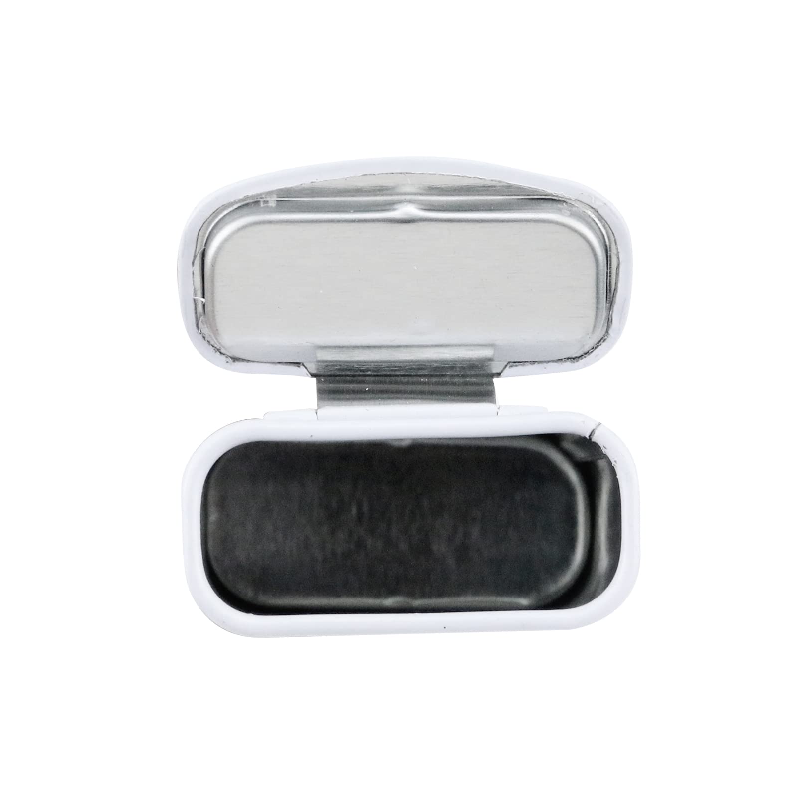 Tighall 10Pcs Metal Tin Box Containers Rectangular Empty Hinged Tins Box Containers For Gum, Candies, Mint, Easy Opening, White