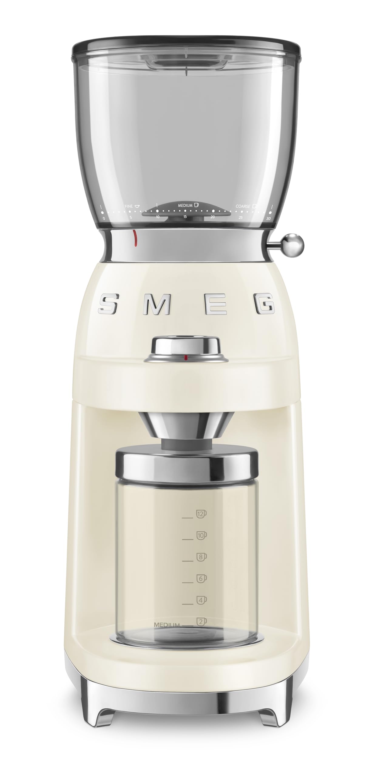 Smeg Retro Electric Coffee Grinder (Cream)