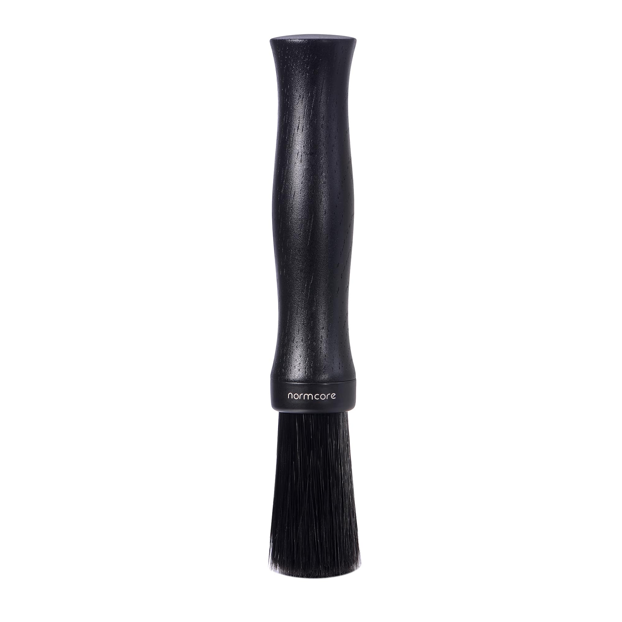 Normcore Barista Brush - Coffee Grounds Cleaning Brush - Natural Black Stained Oak Wood Handle Coffee Brush - Espresso Machine C