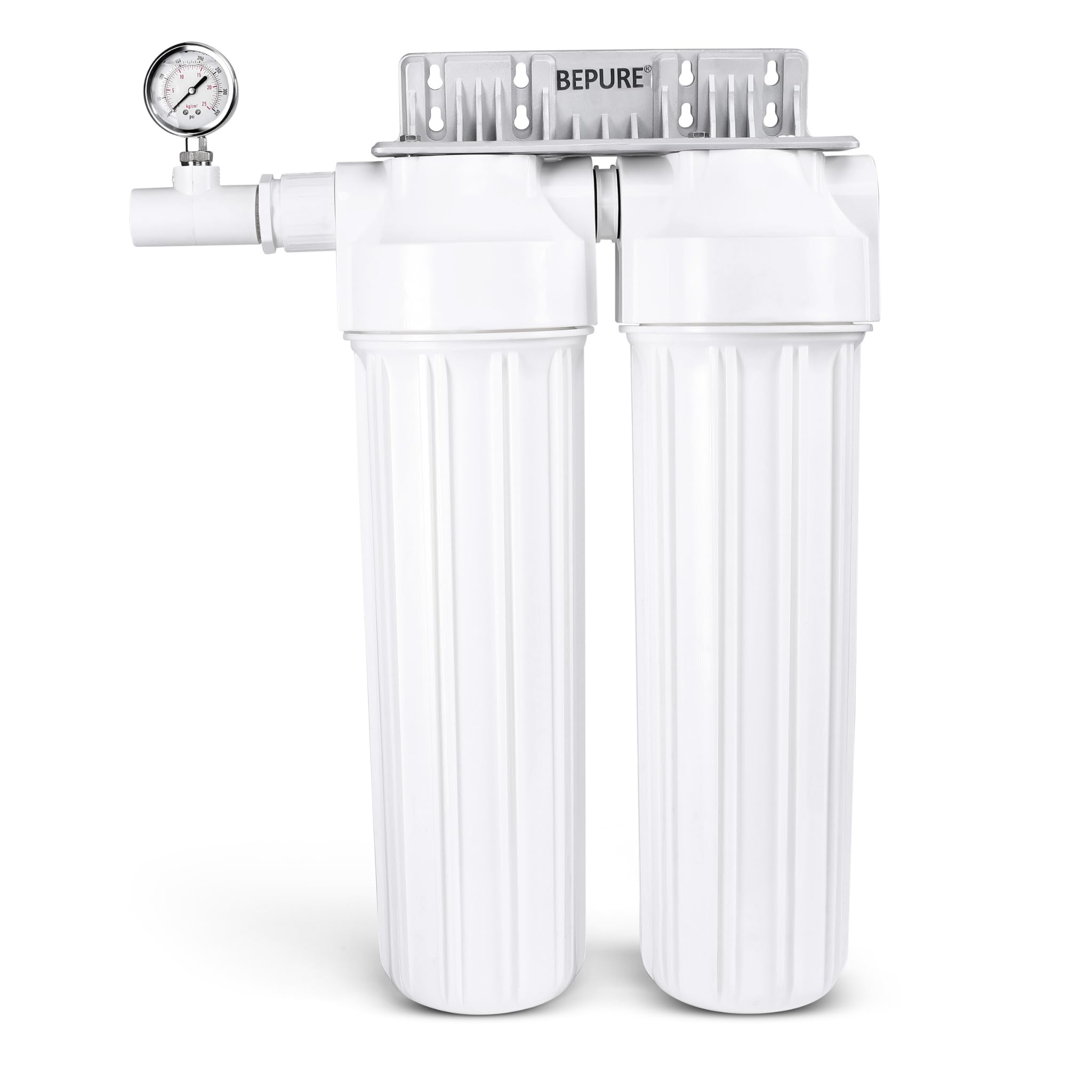 Bepure Mf Whole House Filtration System |Main Line Filter| Depth Filtration Technology | Inbuilt Pressure Gauge Installed | Redu