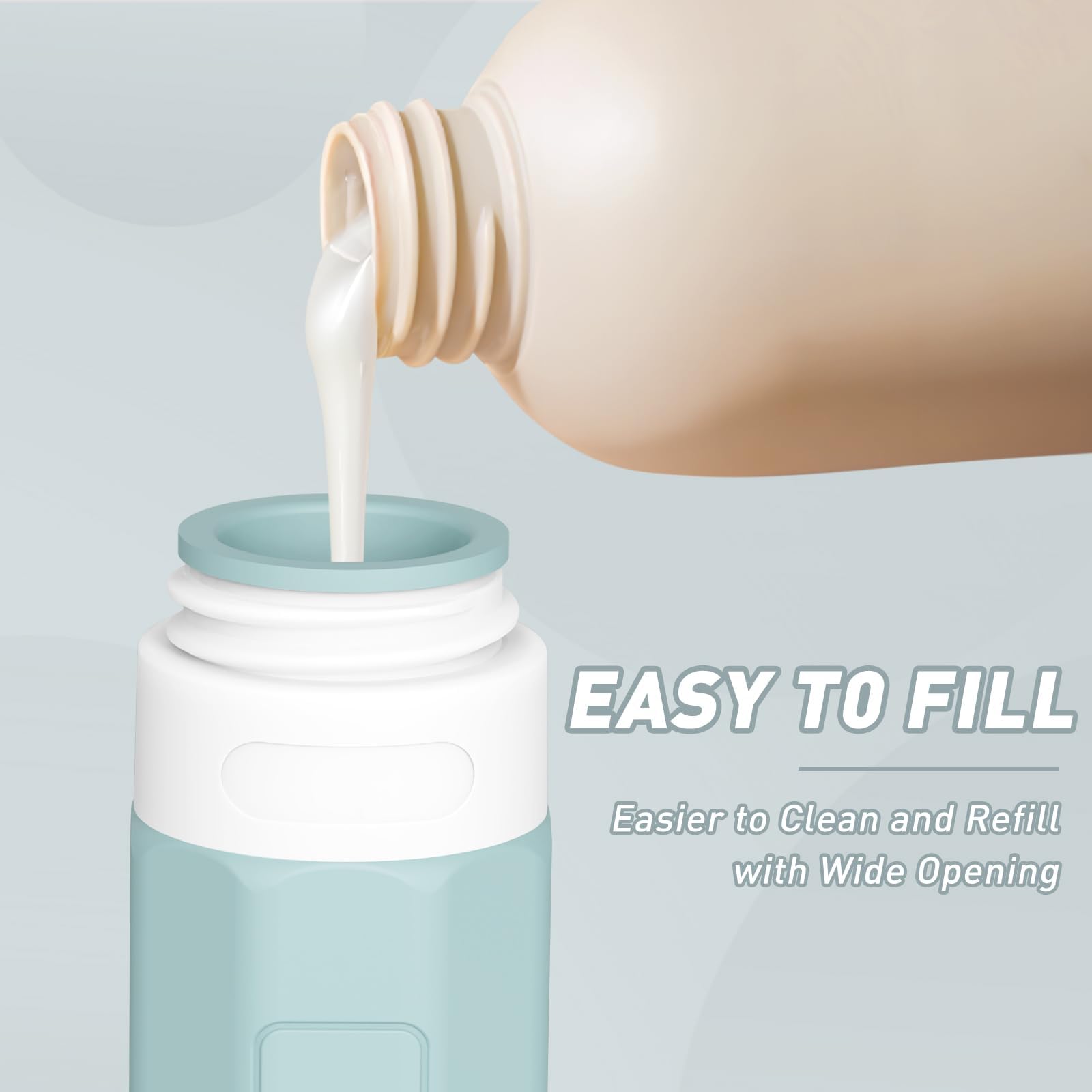 Redfly Travel Bottles For Toiletries, Tsa Approved 3Oz Travel Size Containers, Leak Proof Silicone Travel Containers For Toiletr