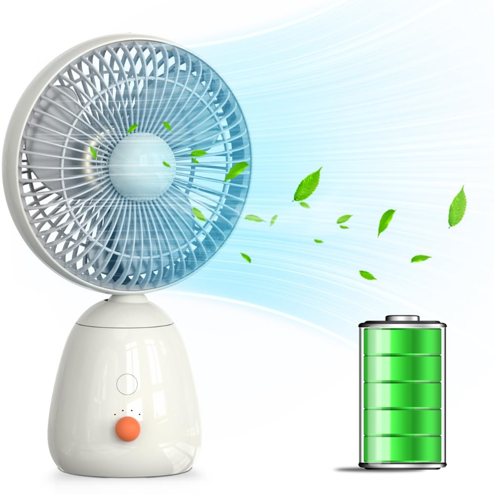 Lofansmagic Lofans Fs1 Rechargeable Personal Table Fan Low Noise High Speed Bldc Motor With Usb Type C Input Customize With Diy 