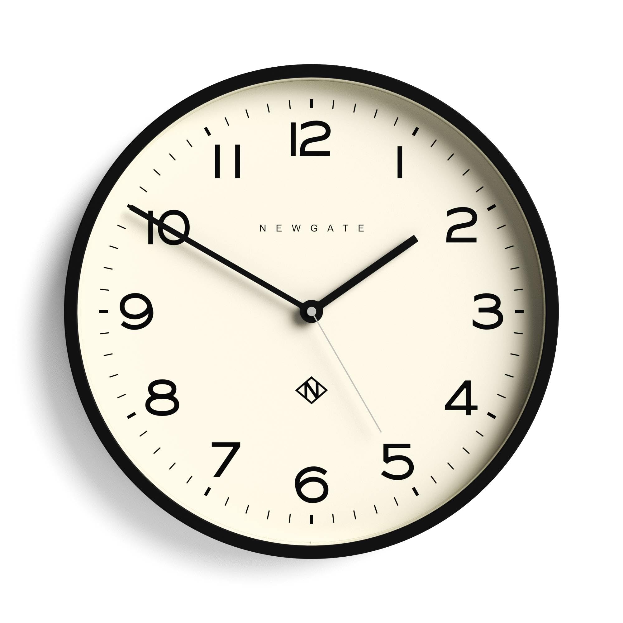 Newgate Number Three Echo Wall Clock - Analog Wall Clock - Modern Clock - Kitchen Wall Clocks - Round Wall Clock - Easy To Read 