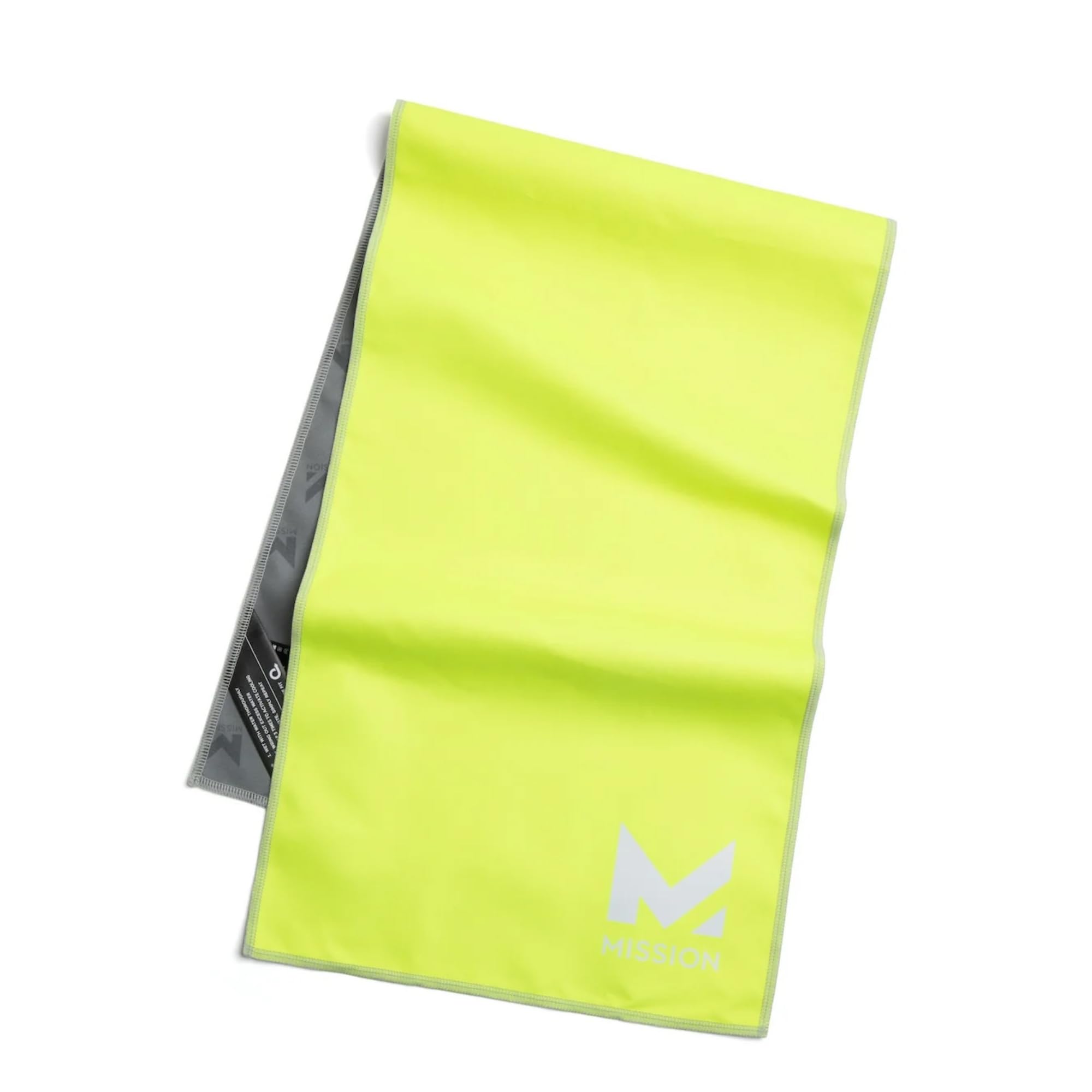 Mission Original Cooling Towel, Safety Yellow - Soft, Durable Microfiber - Cools Up To 2 Hours - Upf 50 Sun Protection - Machine