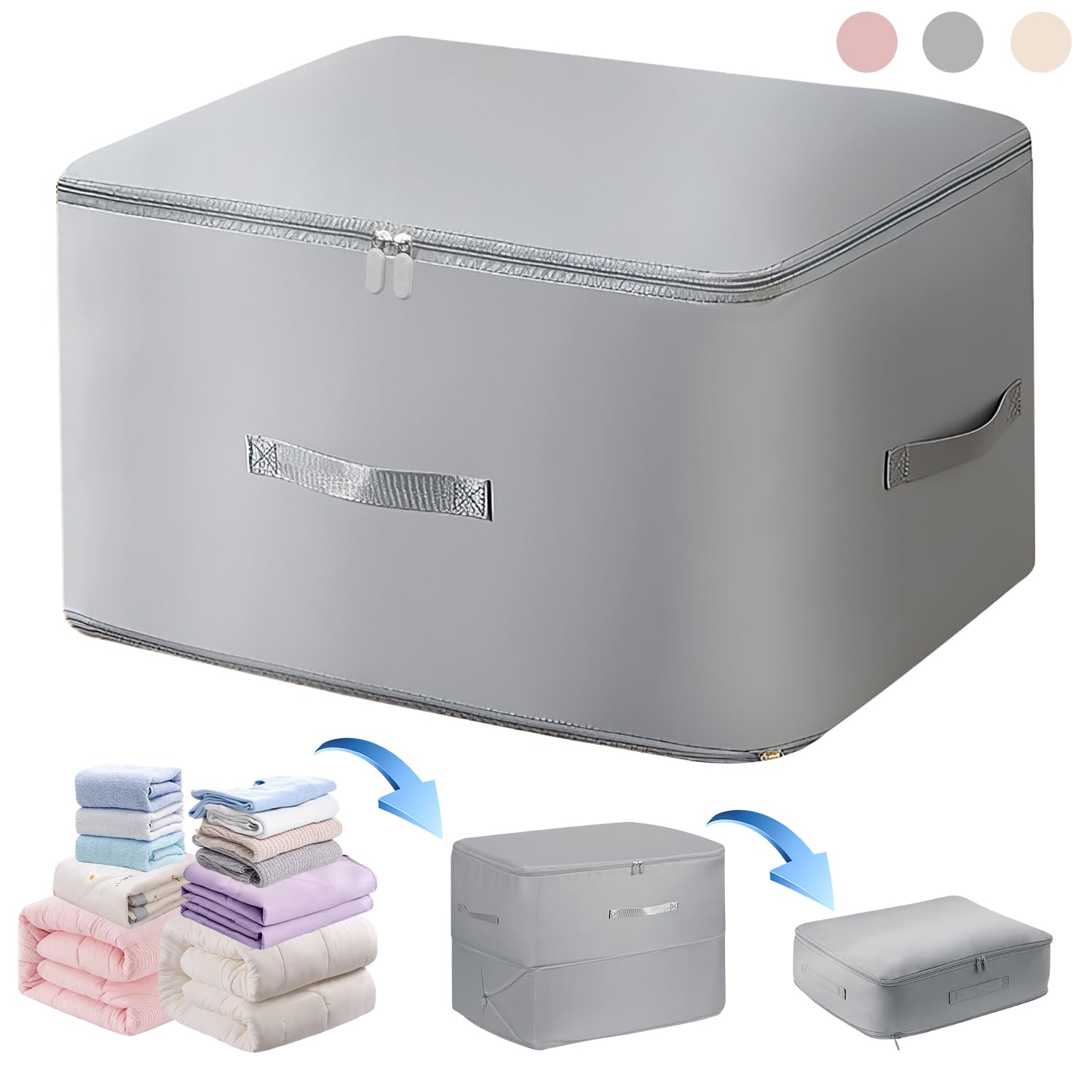 Ultra Space Saving Self Compression Organizer, Heavy Duty Moving Bags, Storage Tote For Space Saving, Self Compression Moving La