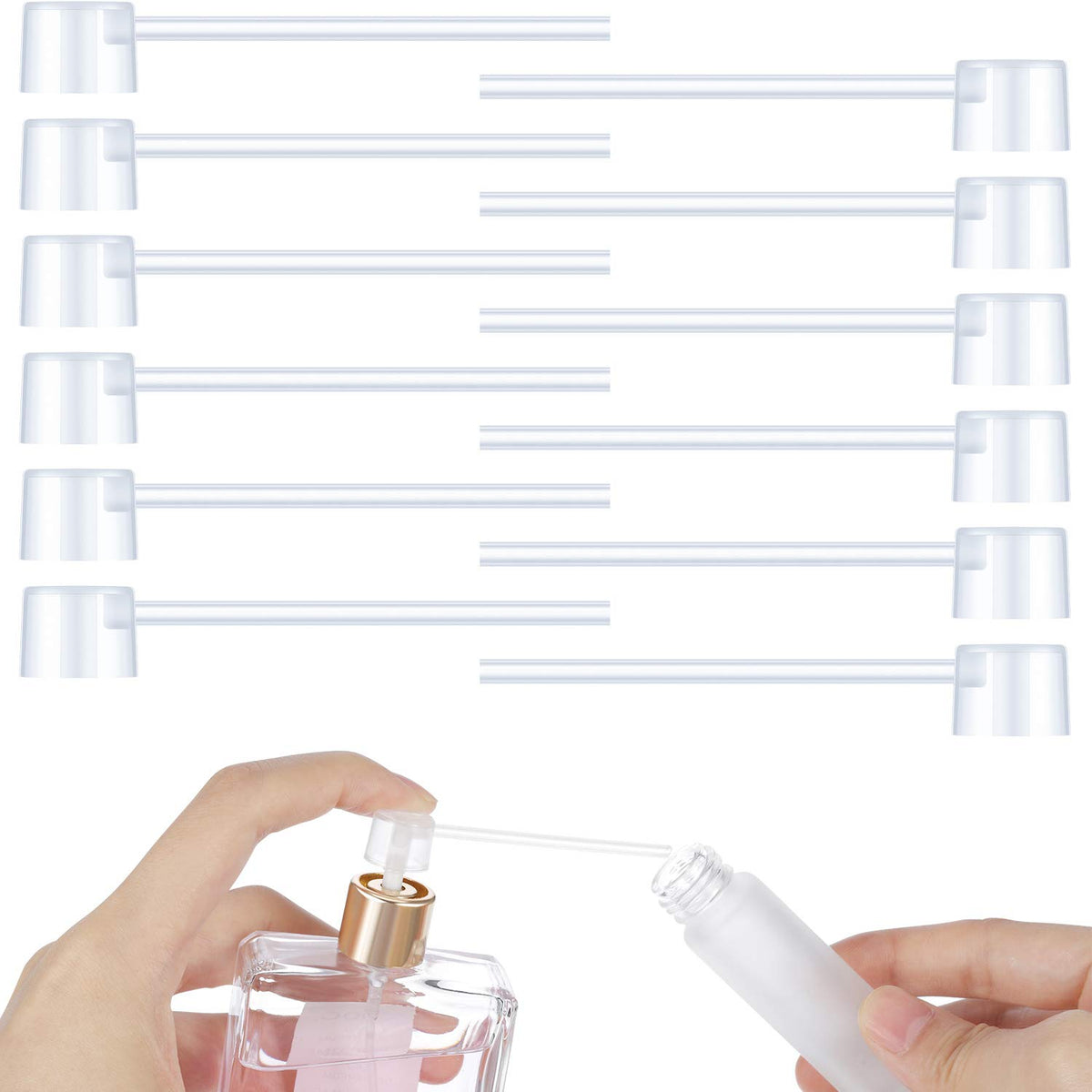 Honoson Perfume Dispenser Pump Perfume Refill Pump Cosmetic Dispenser Pump Transfer Tool For Travel Refillable Perfume Spray Bot