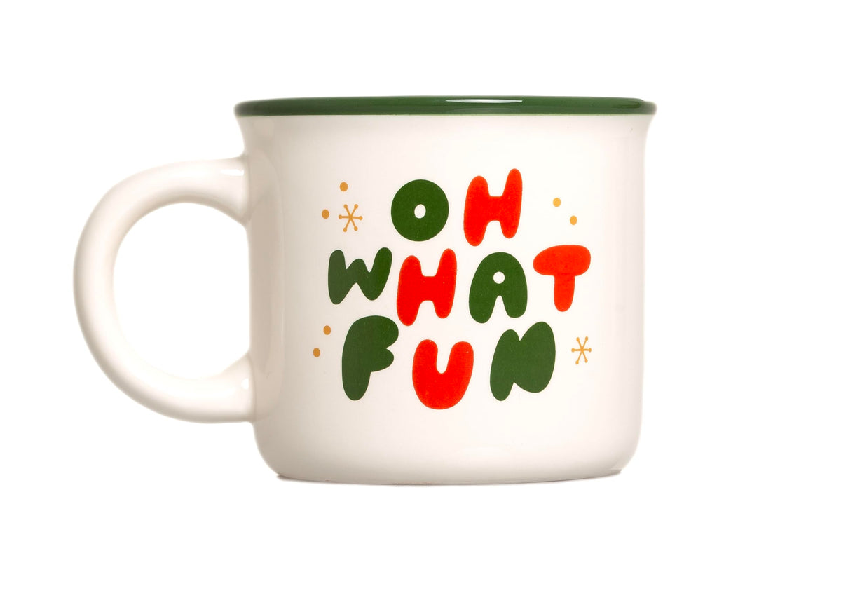 Pearhead Hoh What Fun Christmas Camper Mug, Holiday Coffee Cup, Christmas Home D  cor, Holiday Gifts, Seasonal Coffee Mug, Stock