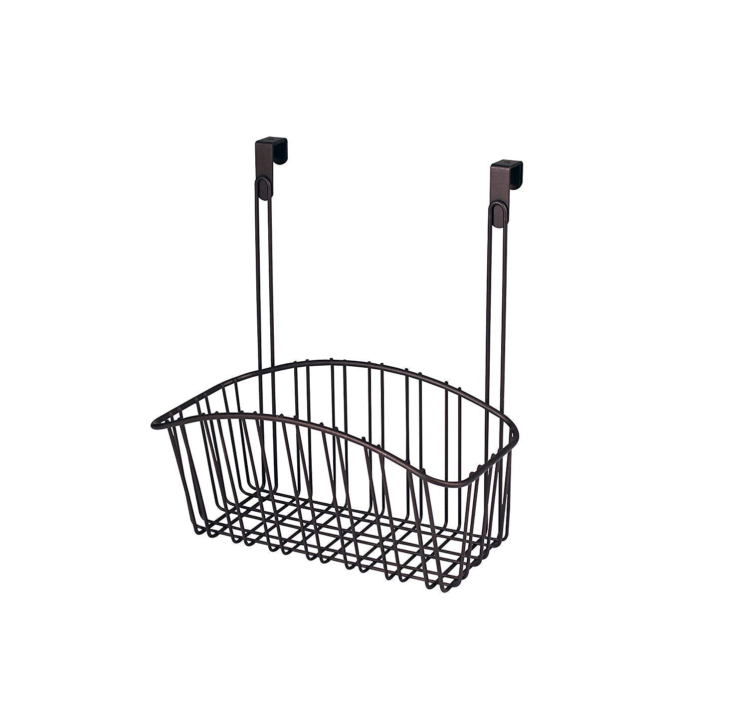Spectrum Contempo Arched Over the Door Cabinet Organizer Storage Basket for Kitchen Bathroom Under Sink Storage, Fits Most Cabin