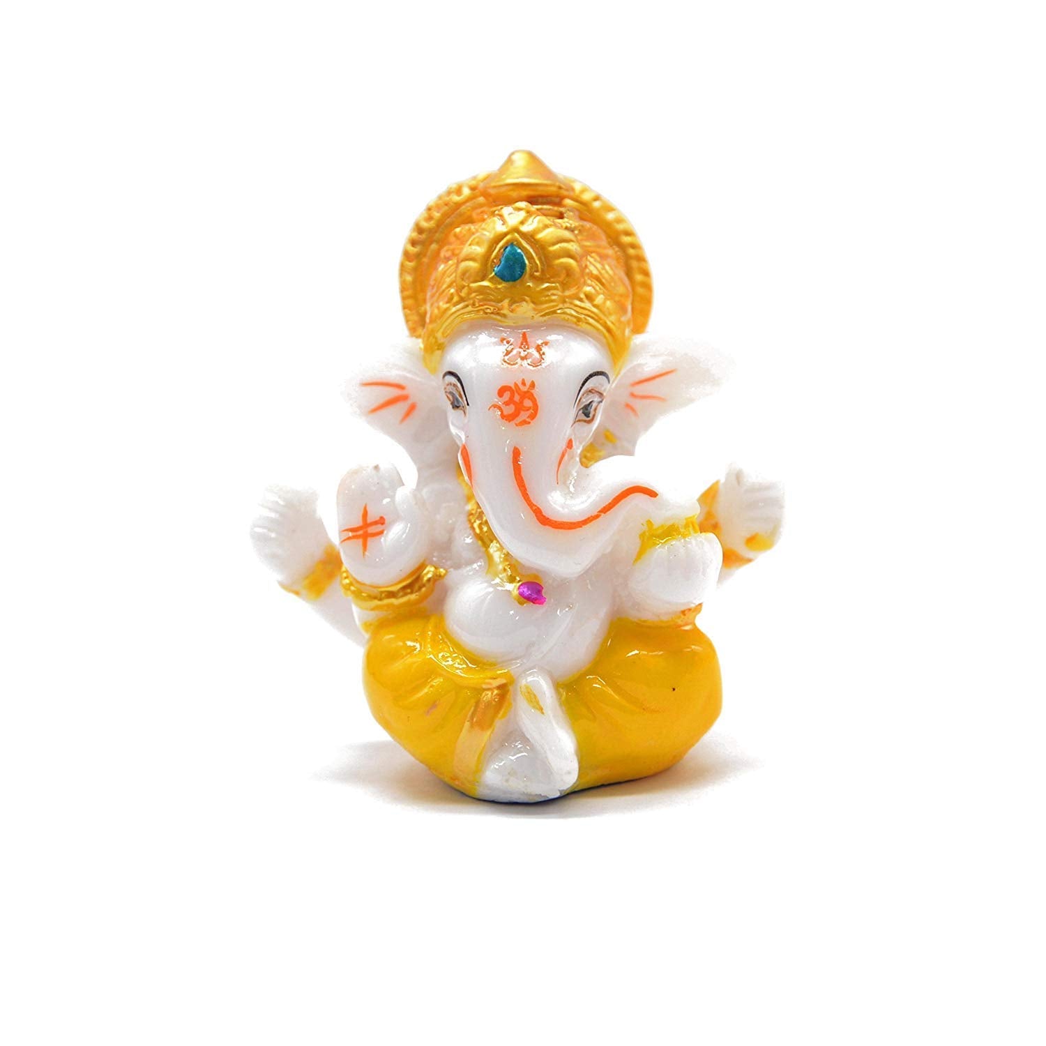 ODDCLICK Idol Car Dashboard - Hindu Ganesha Statue God India Ganpati Lord Murti Mandir Diwali Gifts Yoga Zen Meditation Room Alt