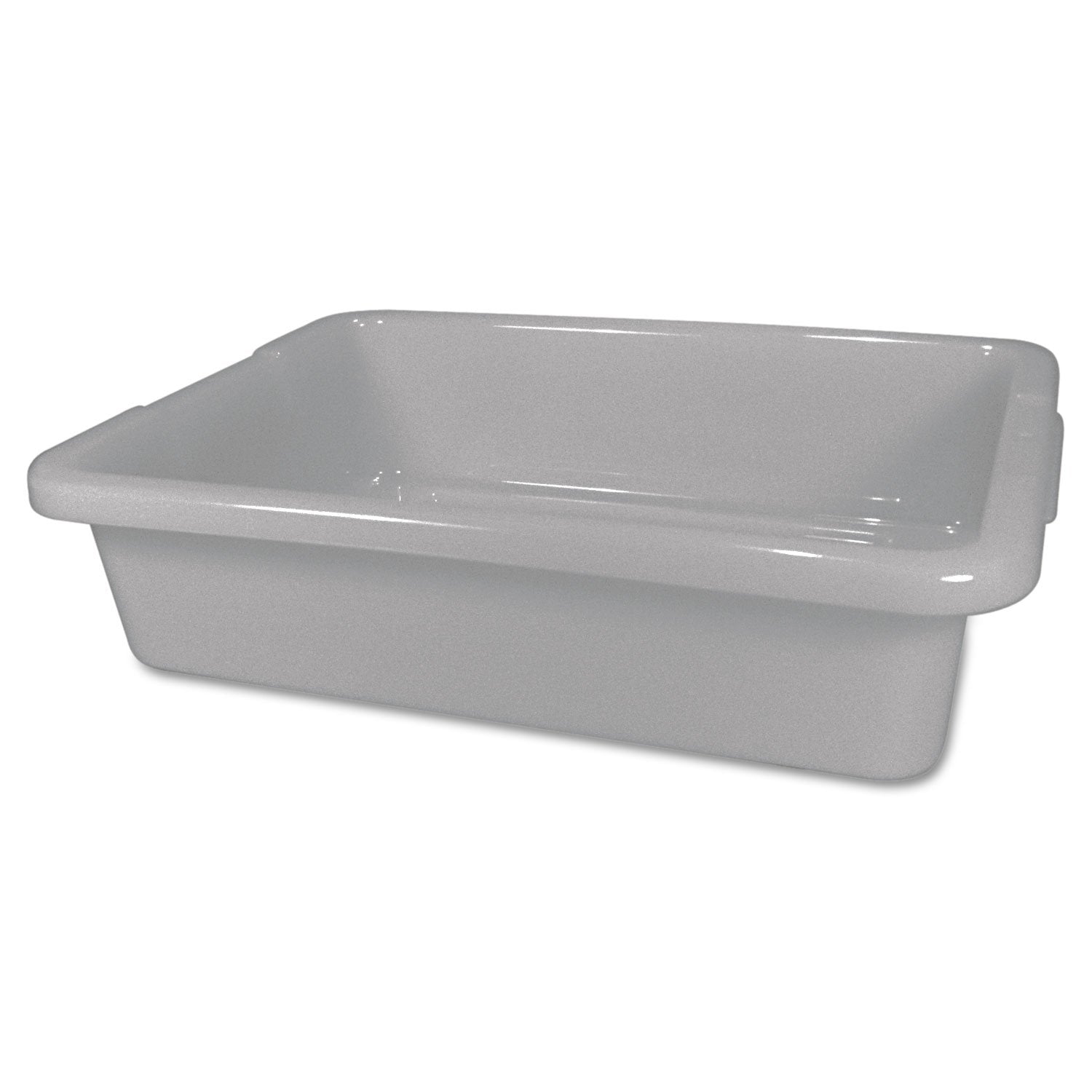 Rubbermaid Commercial 3349 4-58-Gallon Capacity, 20 Length X 15 Width X 5 Height, Gray Color, High-Density Polyethylene Bus And