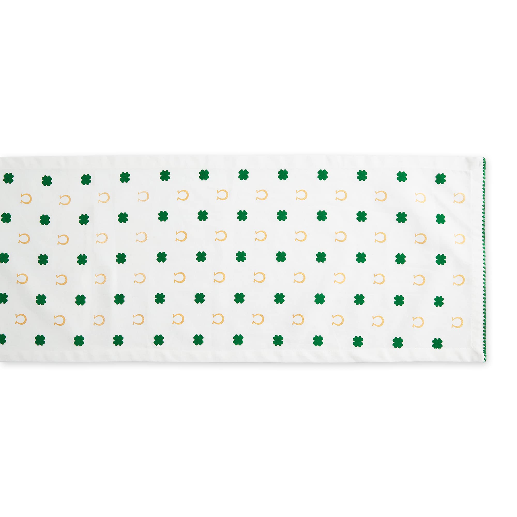 CLOVER HORSESHOE PRINTED TABLE RUNNER 14x72