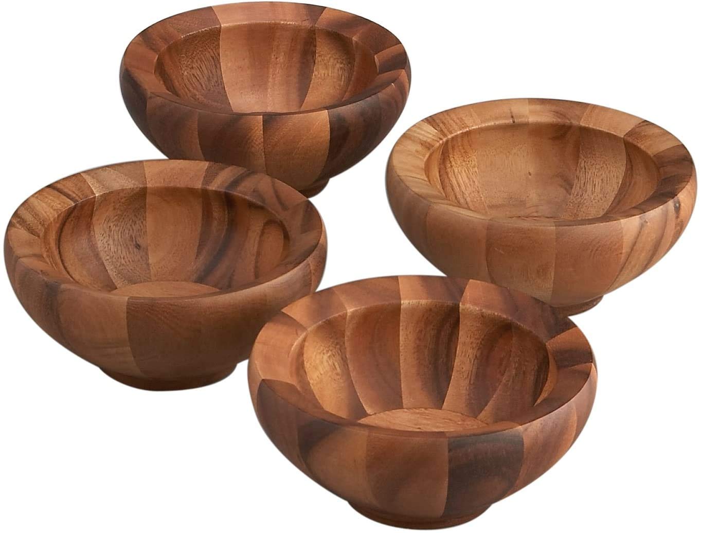 Nambe Yaro Salad Bowls, Set Of 4