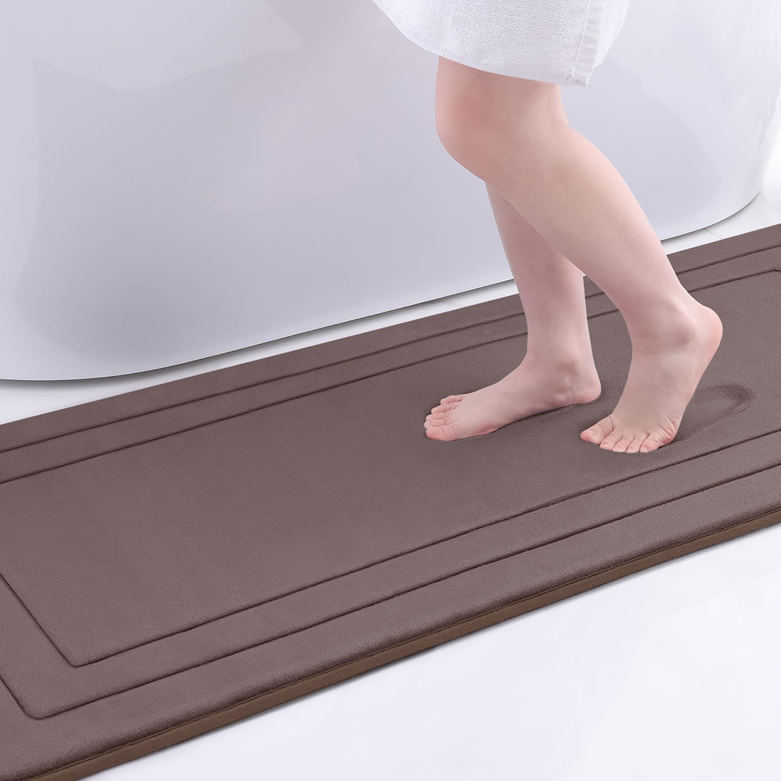 Arotive Memory Foam Bathroom Rug Mat 70X24, Ultra Soft And Absorbent Bath Mat, Machine Wash Dry, Comfortable Bath Rug Carpet For