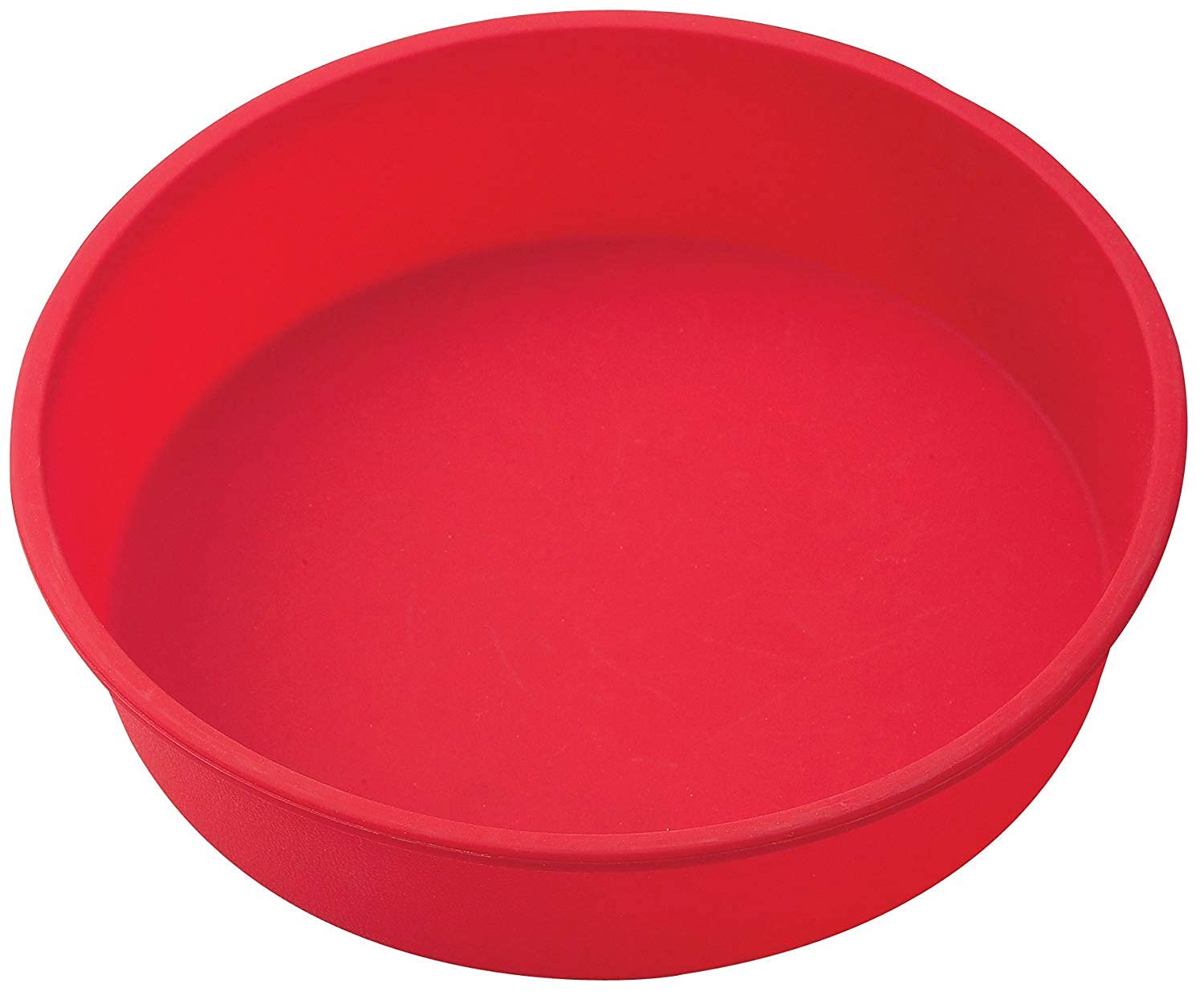 Brandlift Silicone Round Baking Cake Pan Mould | 21 cm (8 Inch) Round Shape | Food Grade NonStick Reusable Bakeware | Suitable 