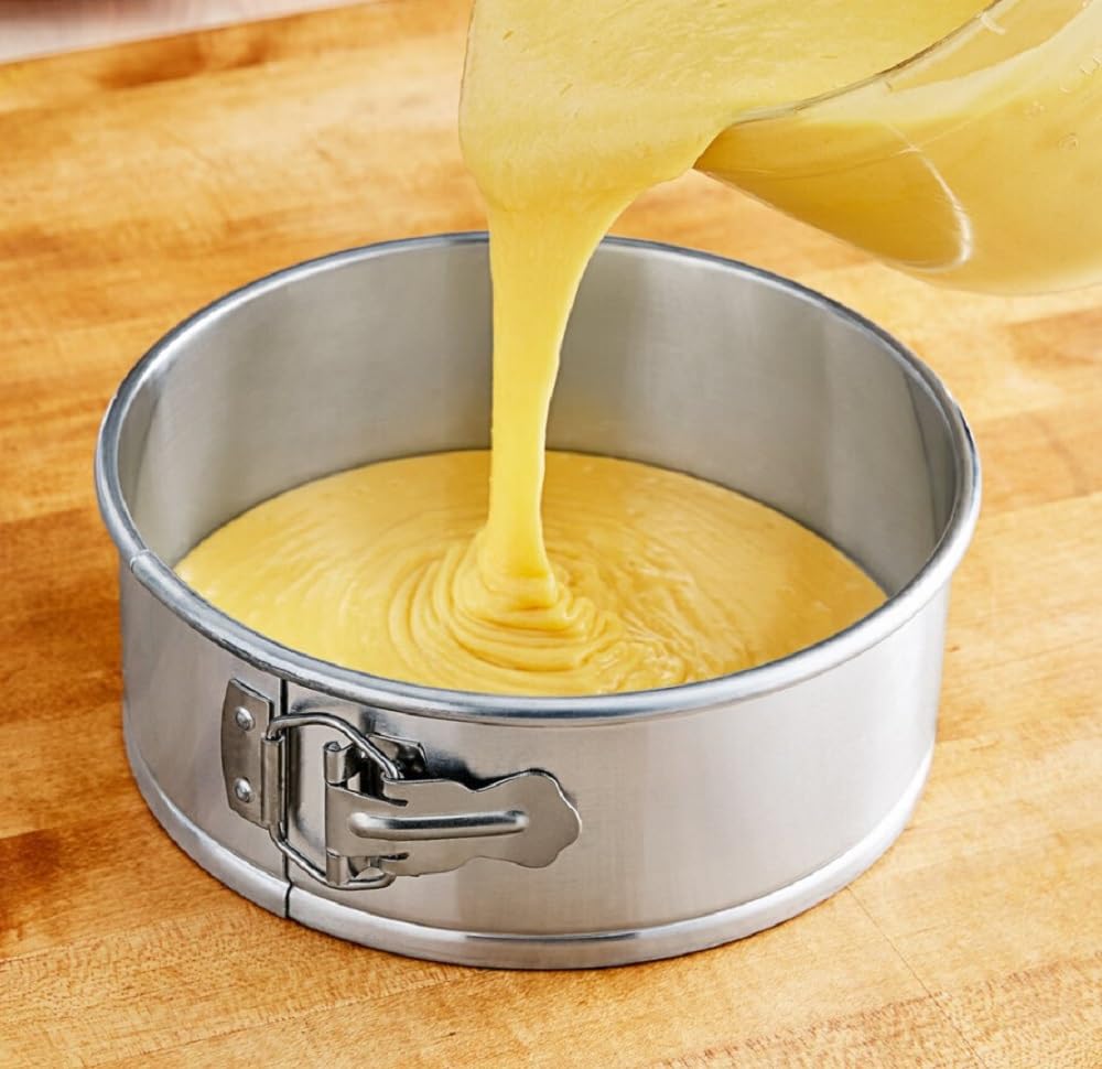 Soro Essentials- 8'' X 3'' Deep Aluminum Round Spring Form Pan- Leak Proof Cheesecake Pan Spring Form Pan With Removable Bottom