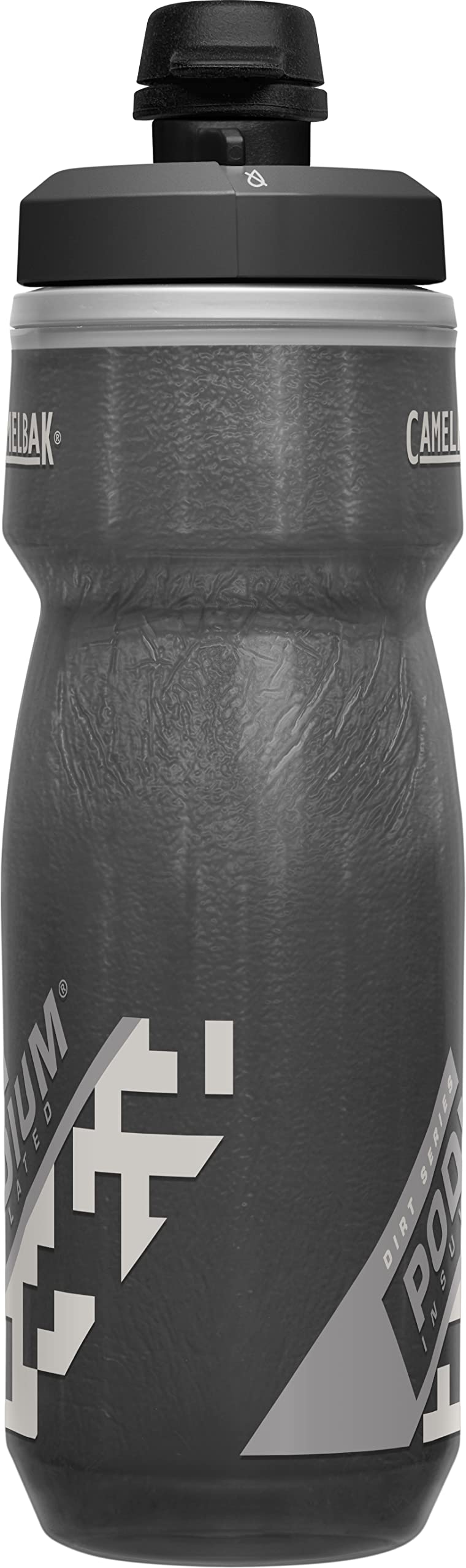 Camelbak Podium Dirt Series Chill Insulated Mountain Bike Water Bottle 21Oz, Black