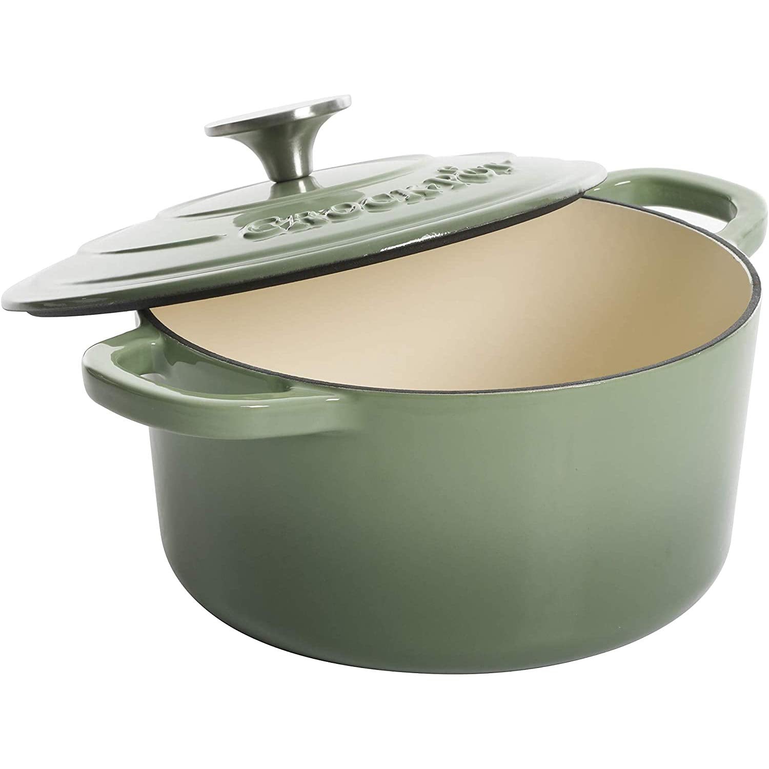 Crock-Pot Artisan Round Enameled Cast Iron Dutch Oven, 3-Quart, Pistachio Green