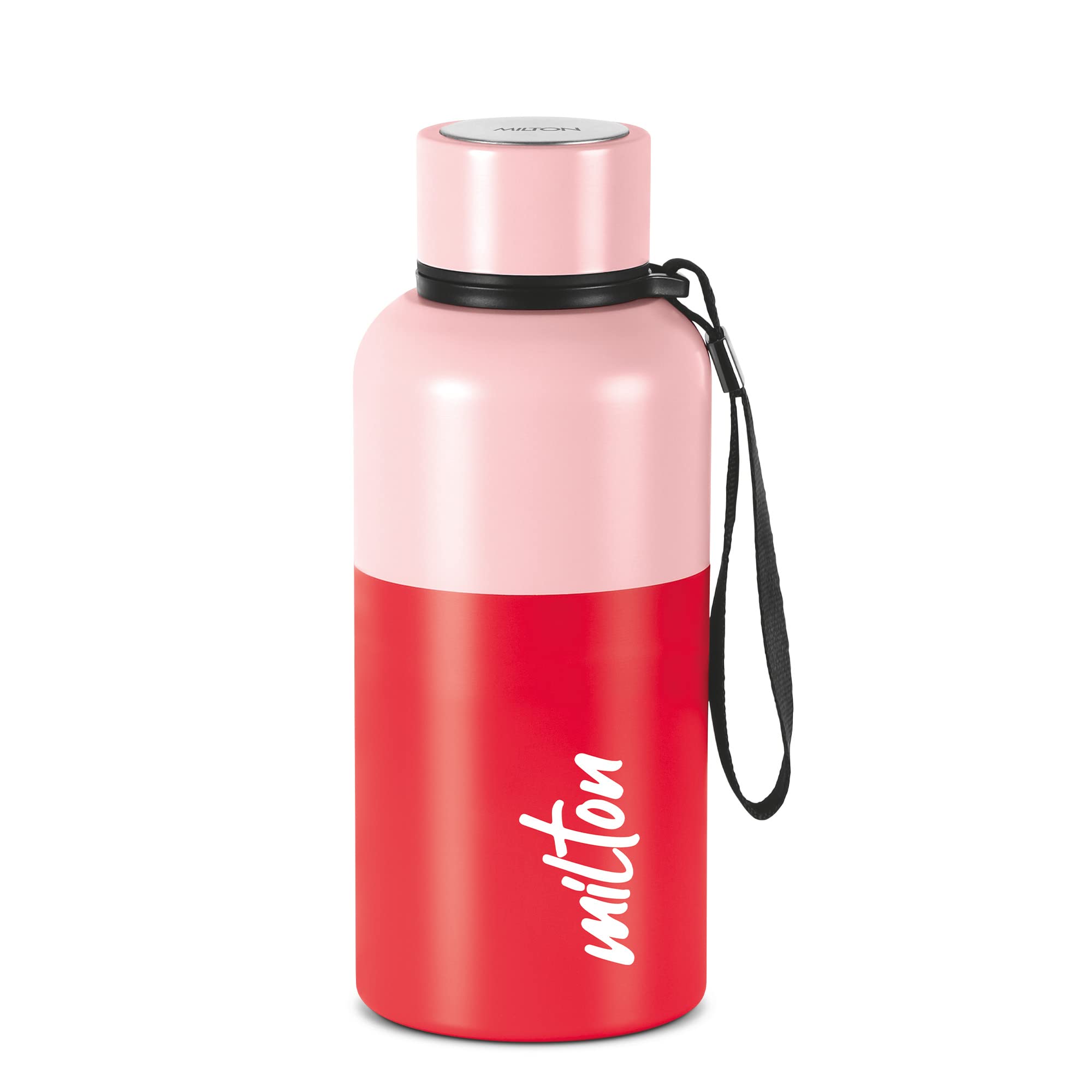 Milton Ancy 500 Thermosteel Water Bottle, 520 ml, Red | 24 Hours Hot and Cold | Easy to Carry | Rust Proof | Tea | Coffee | Offi