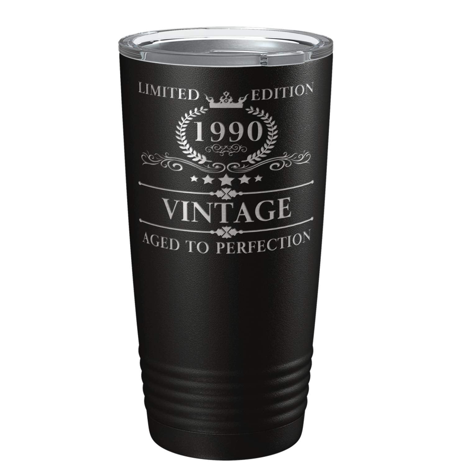 Cuptify 1990 Limited Edition Aged To Perfection 33Rd Birthday Gift For Men And Women 33 Years Old On Black 20 Oz Insulated Stain