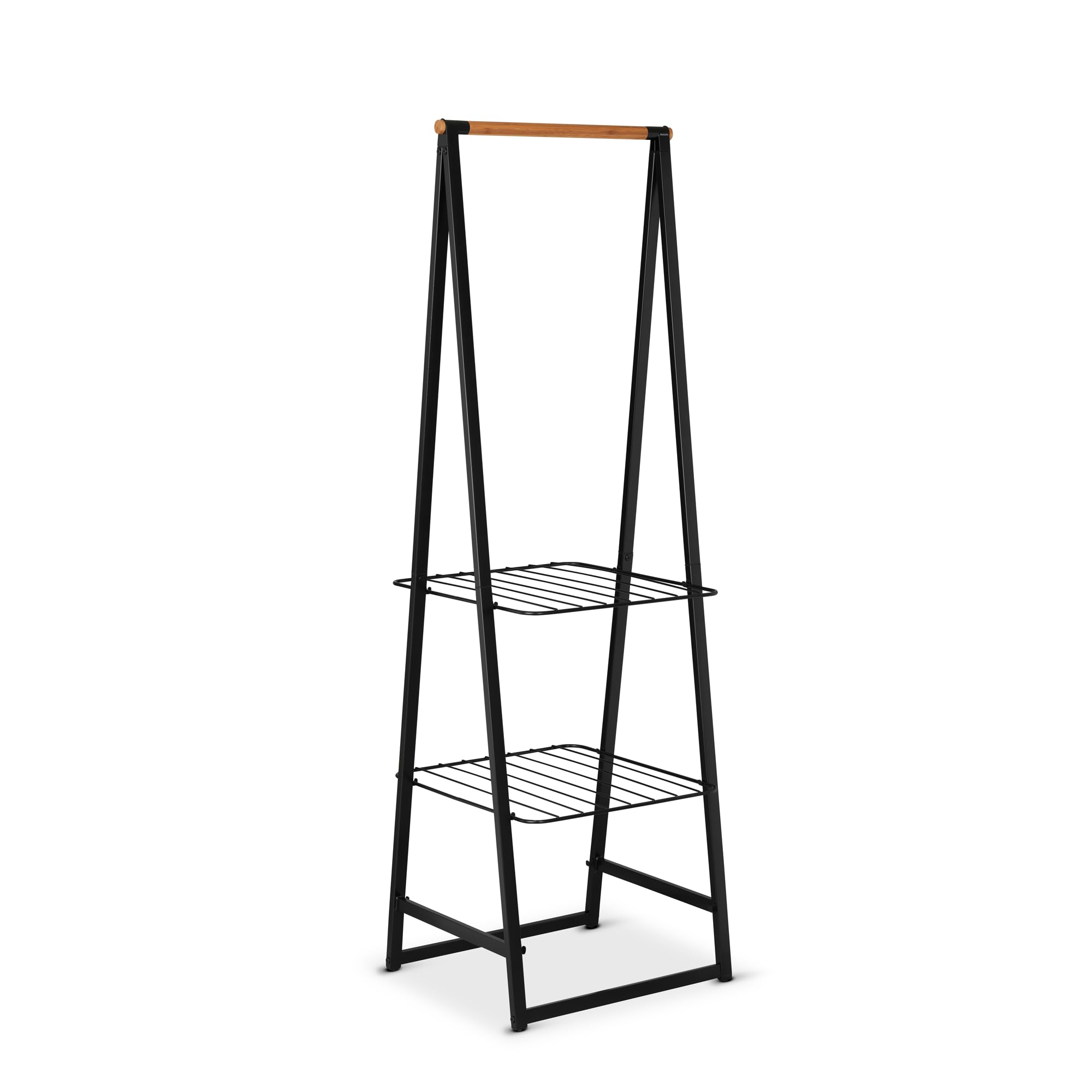 Brabantia - Linn Clothes Rack - Multi-Functional - Space Saver - Adjustable Shelves - Wardrobe Hanging - Drying Rack - Freestand