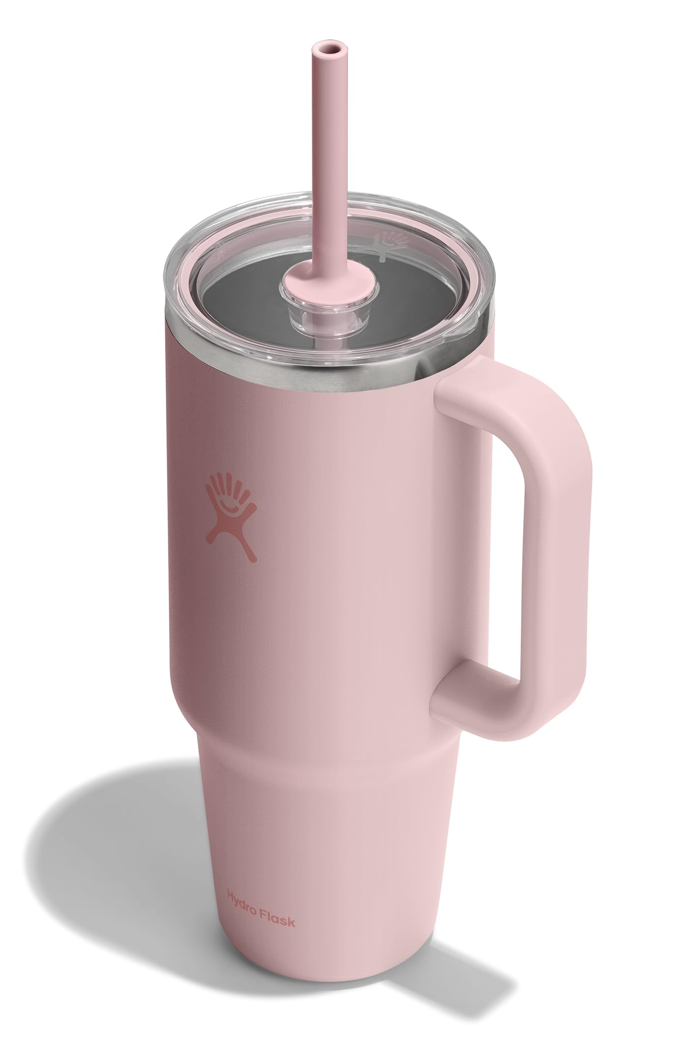 Hydro Flask 40 Oz Clear Lid Travel Tumbler with Straw and Handle - Insulated Stainless Steel in 40 Oz Trillium