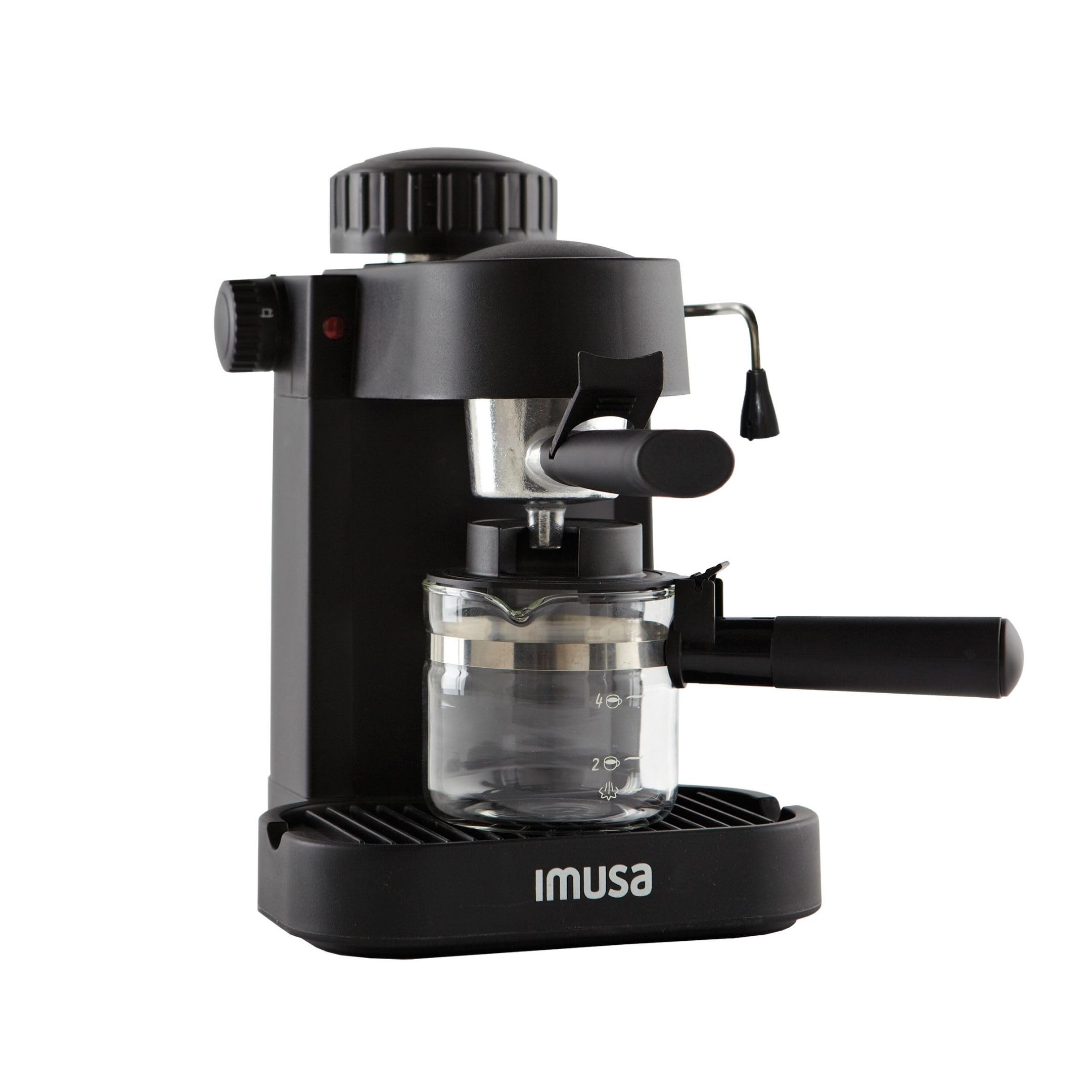 IMUSA USA GAU18202 4 Cup Espresso/Cappuccino Maker,Black