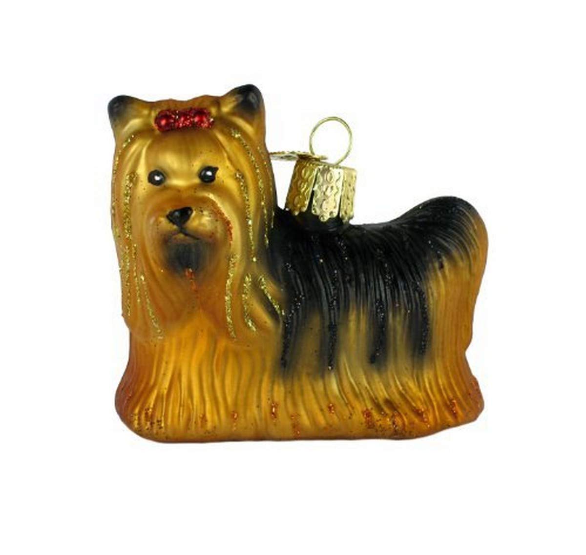 Old World Christmas Ornaments: Dog Collection Glass Blown Ornaments for Christmas Tree, Yorkie