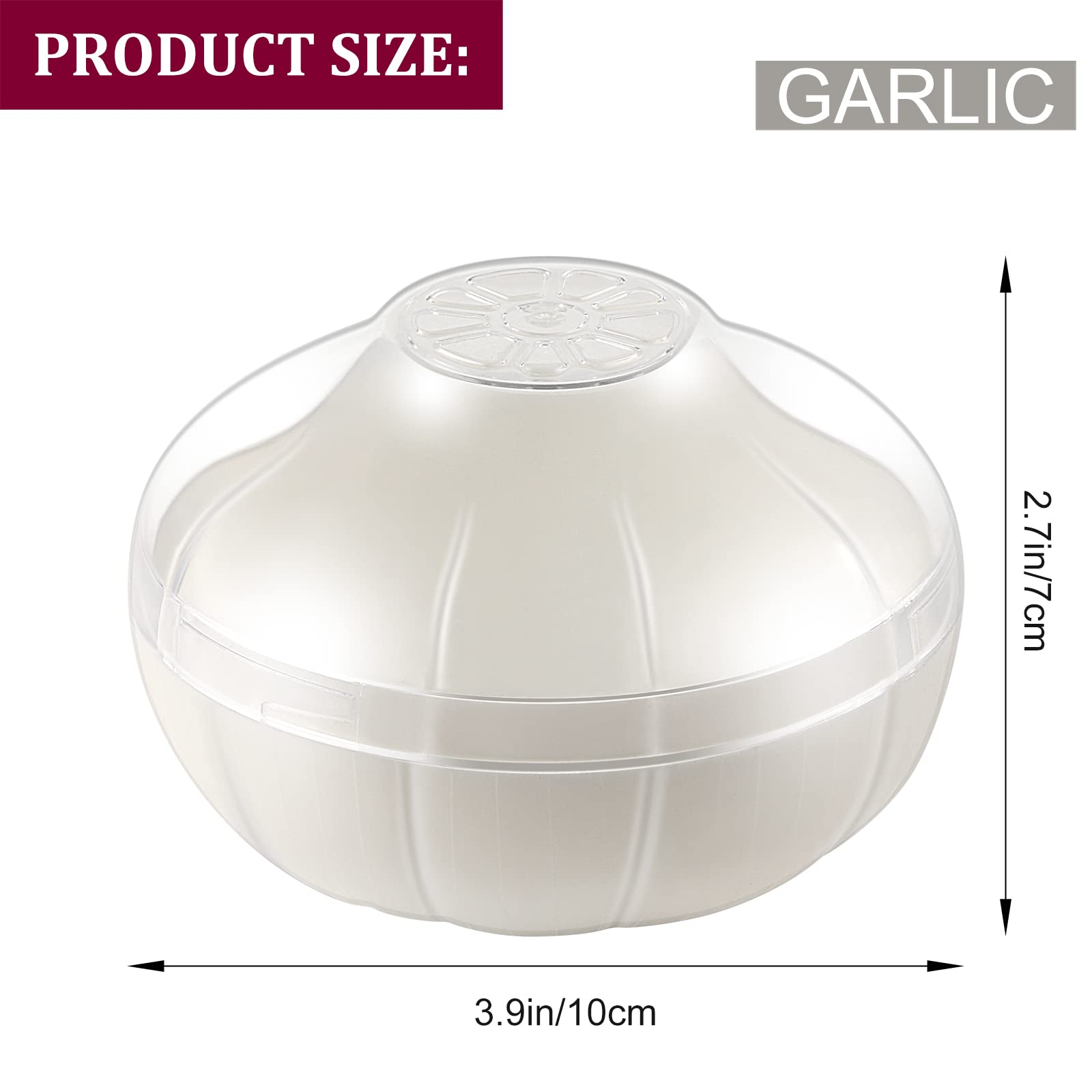 Garlic Storage Containers, Reusable Garlic Keeper For Refrigerator, Individual Garlic Saver Holder Organizer For Fridge To Keep