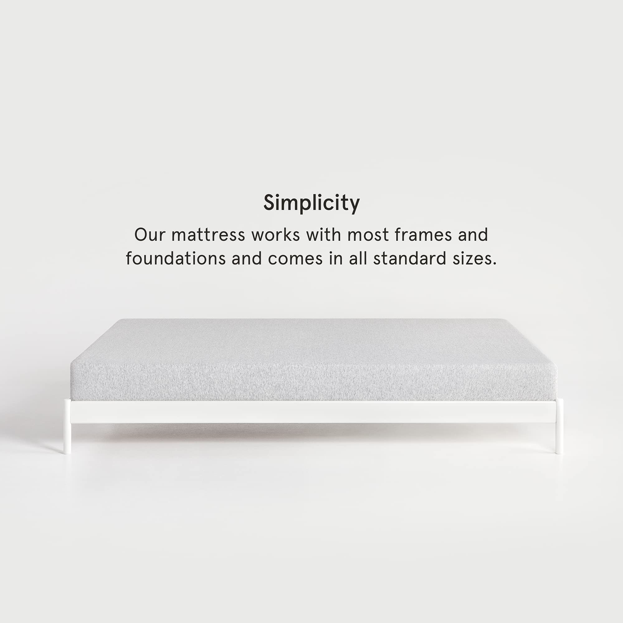 Nod By Tuft & Needle Medium Firm 8'' Twin Size Adaptive Foam Mattress In A Box, Breathable, Pressure Relief, Supportive, 100 Nig
