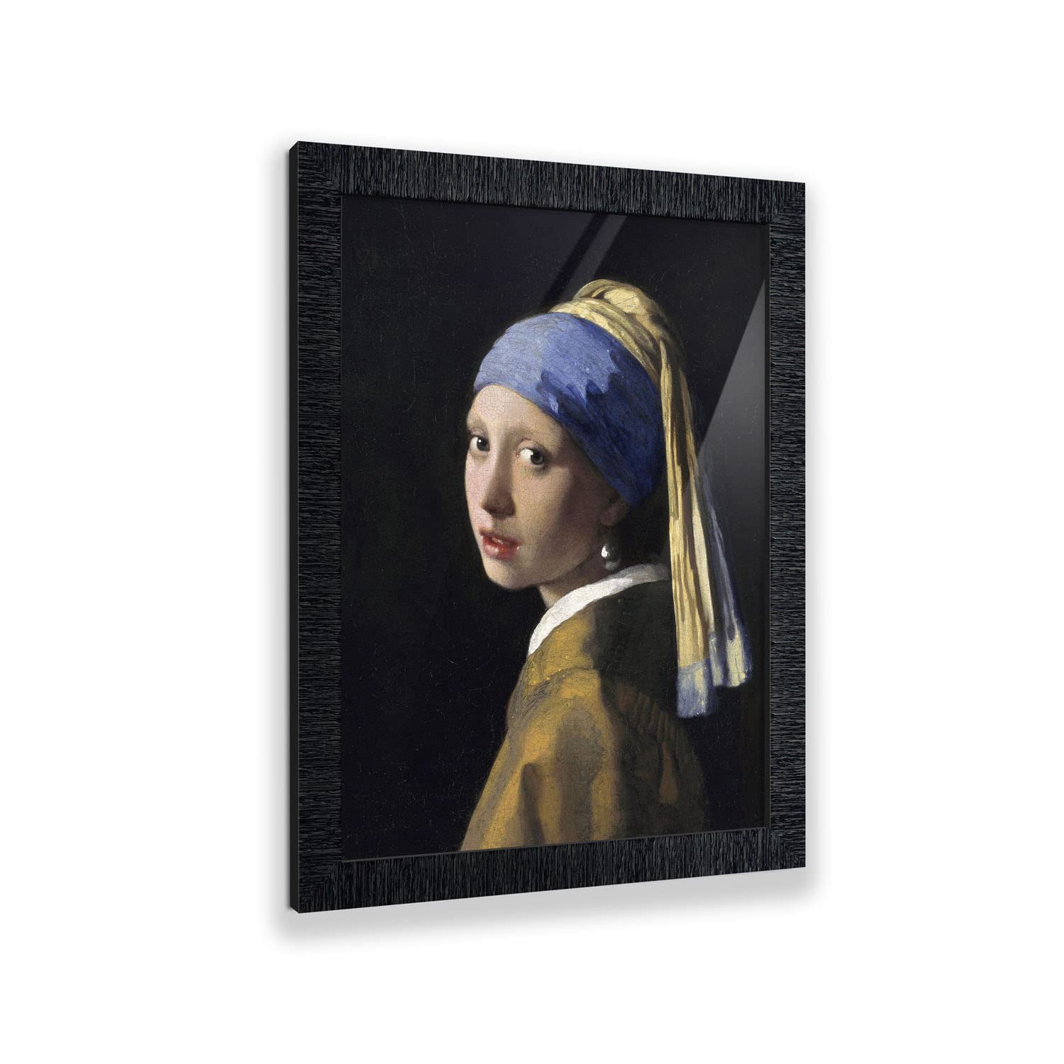 Girl With A Pearl Earring Framed Wall Art By Johannes Vermeer, World Famous Wall Art Collection, Grace Your Home Decor With This