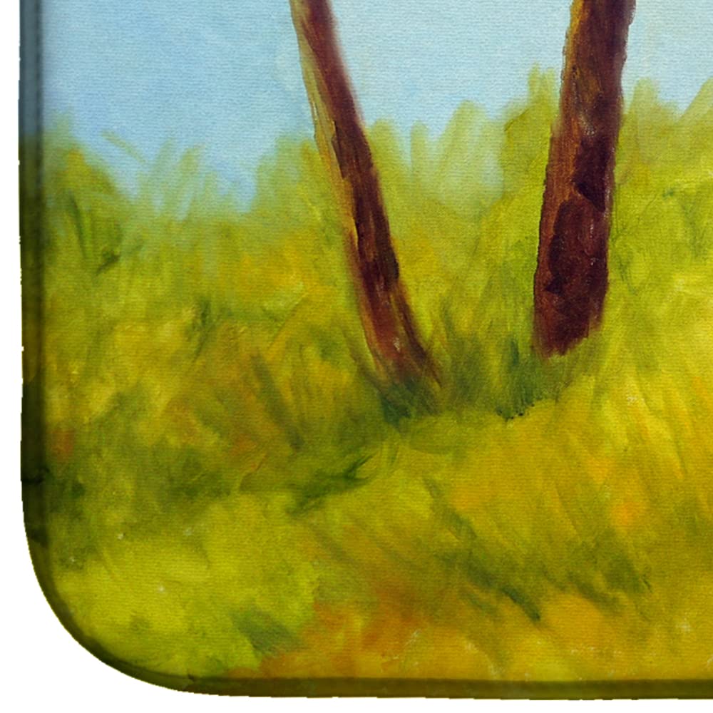 Fyling Heron by Ferris Hotard Dish Drying Mat