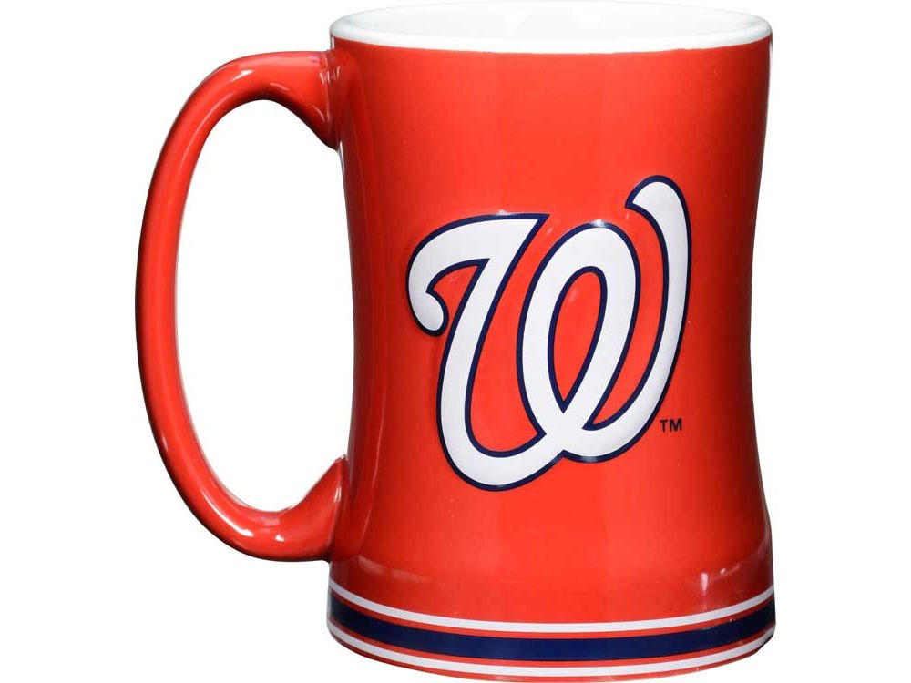 Mlb Washington Nationals 14-Ounce Sculpted Relief Mug