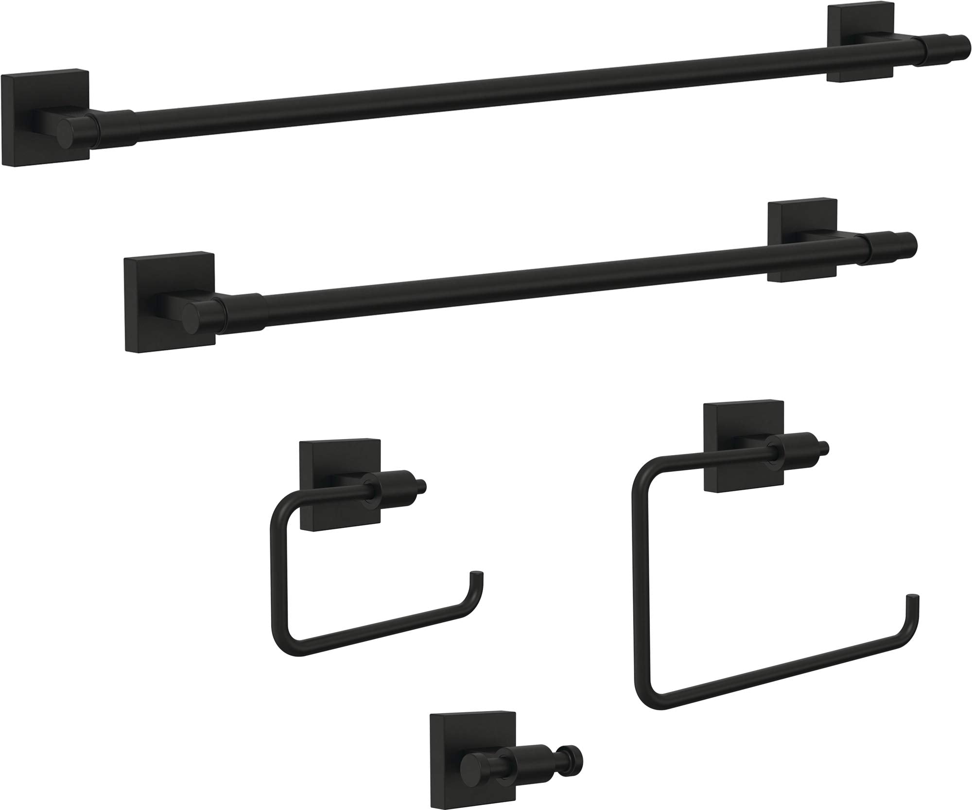 Franklin Brass Maxted 24 Inch -Towel Bar, Matte Black, -Bathroom Accessories, Max24-Fb