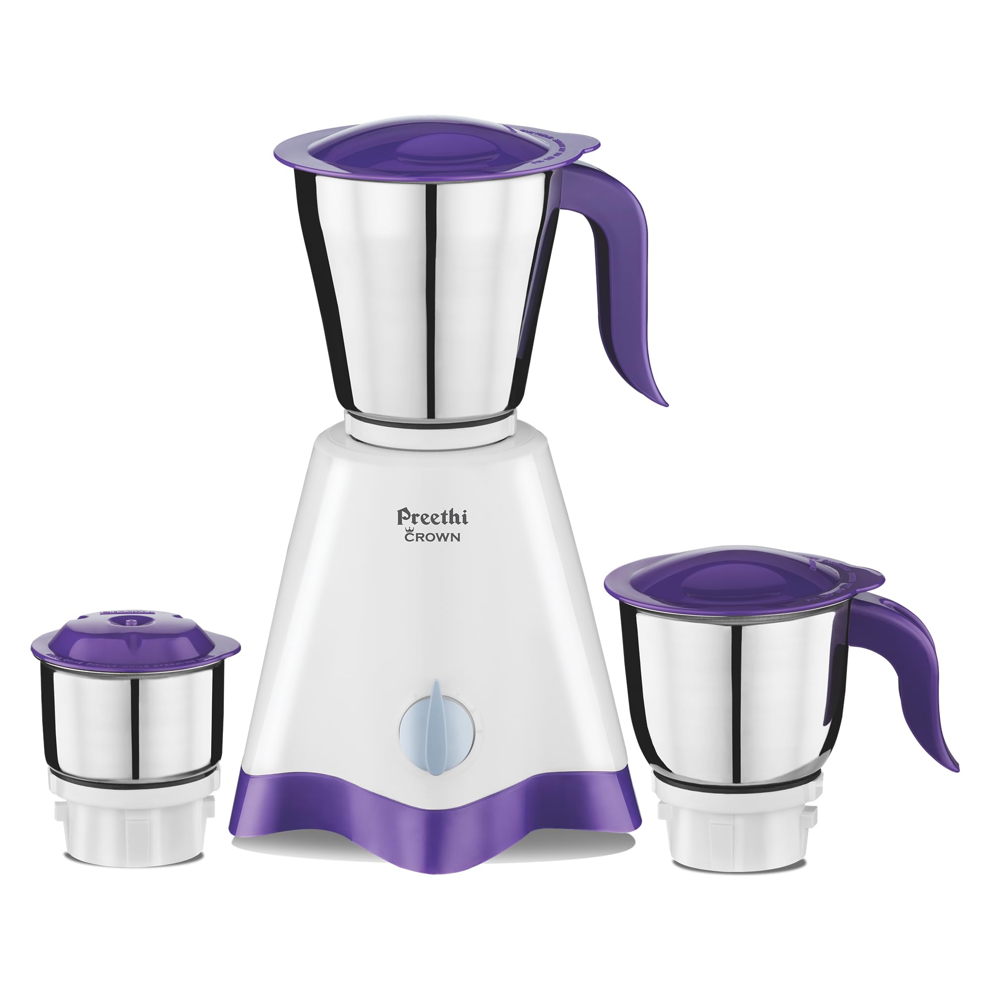 Preethi Crown Mg-205 500-Watt Mixer Grinder (White/Purple)