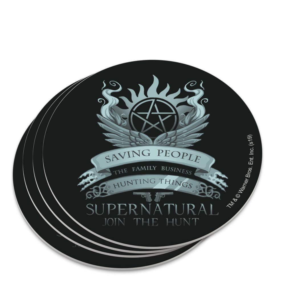 Supernatural Saving People Hunting Things Novelty Coaster Set