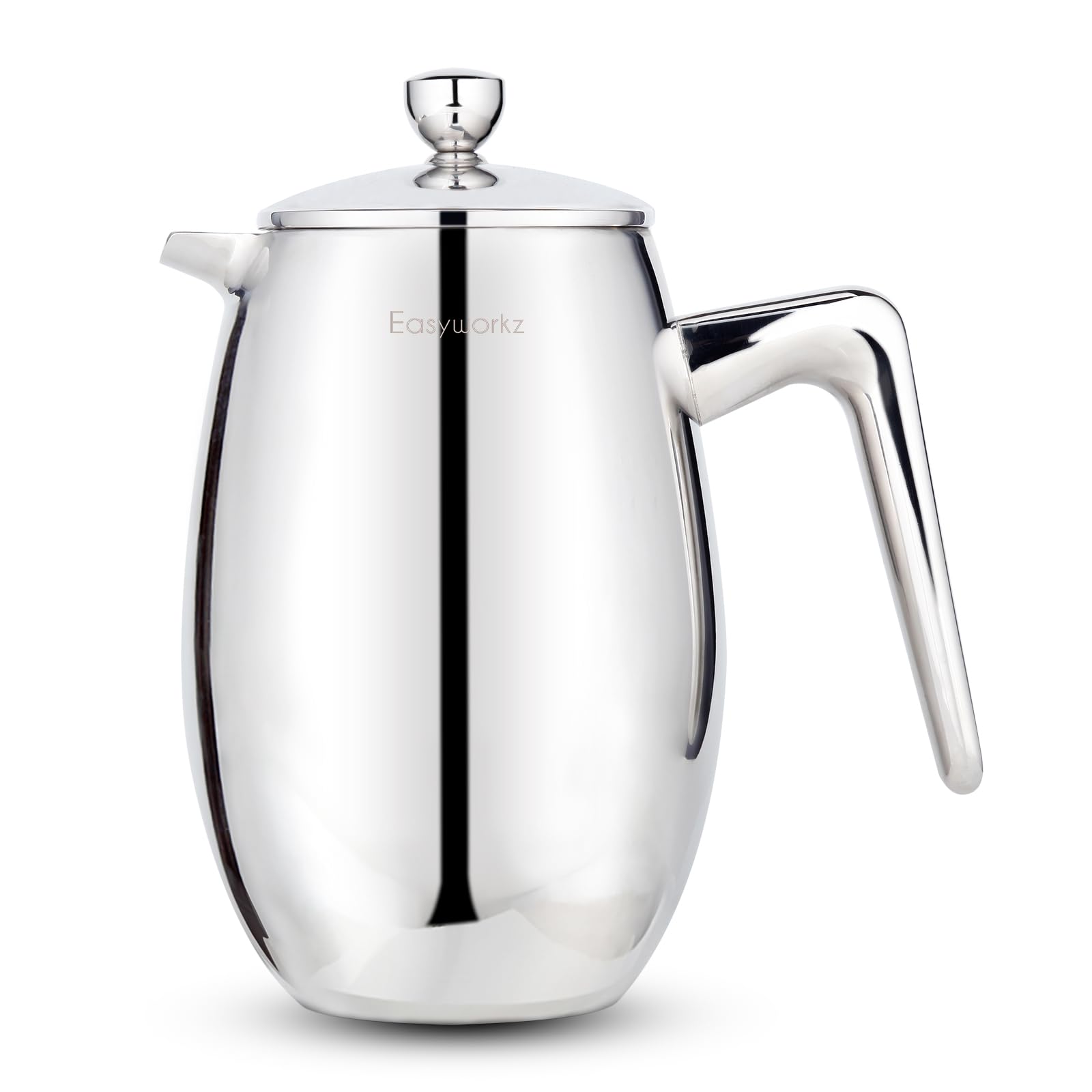 Easyworkz Nando French Press 23 Oz Double Wall Insulated Thermal Coffee Maker,304 Stainless Steel Cafetiere