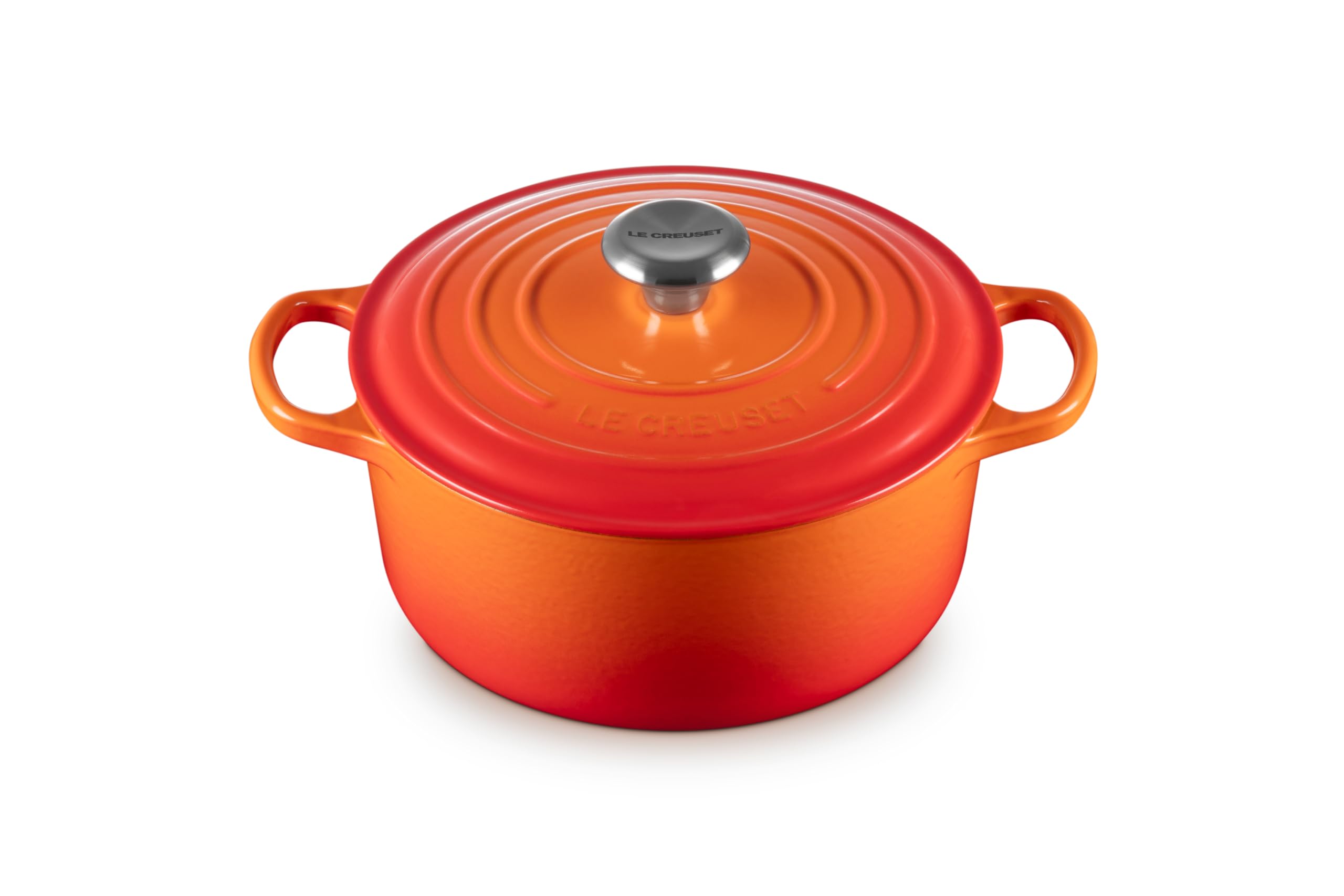 Le Creuset Enameled Cast Iron Signature Round Dutch Oven, 4.5 Qt., Flame