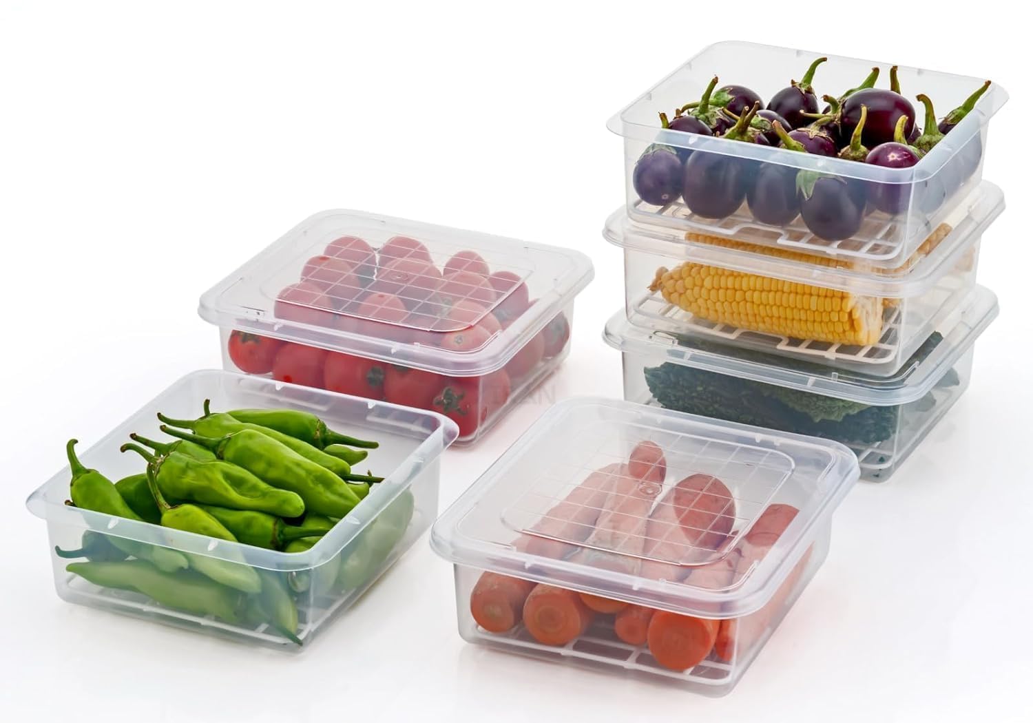 Ziffle Plastic Storage Containers Set For Kitchen | Pantry Organizers For Grains, Pulses, Cereal, And Dry Fruits |Organizer With