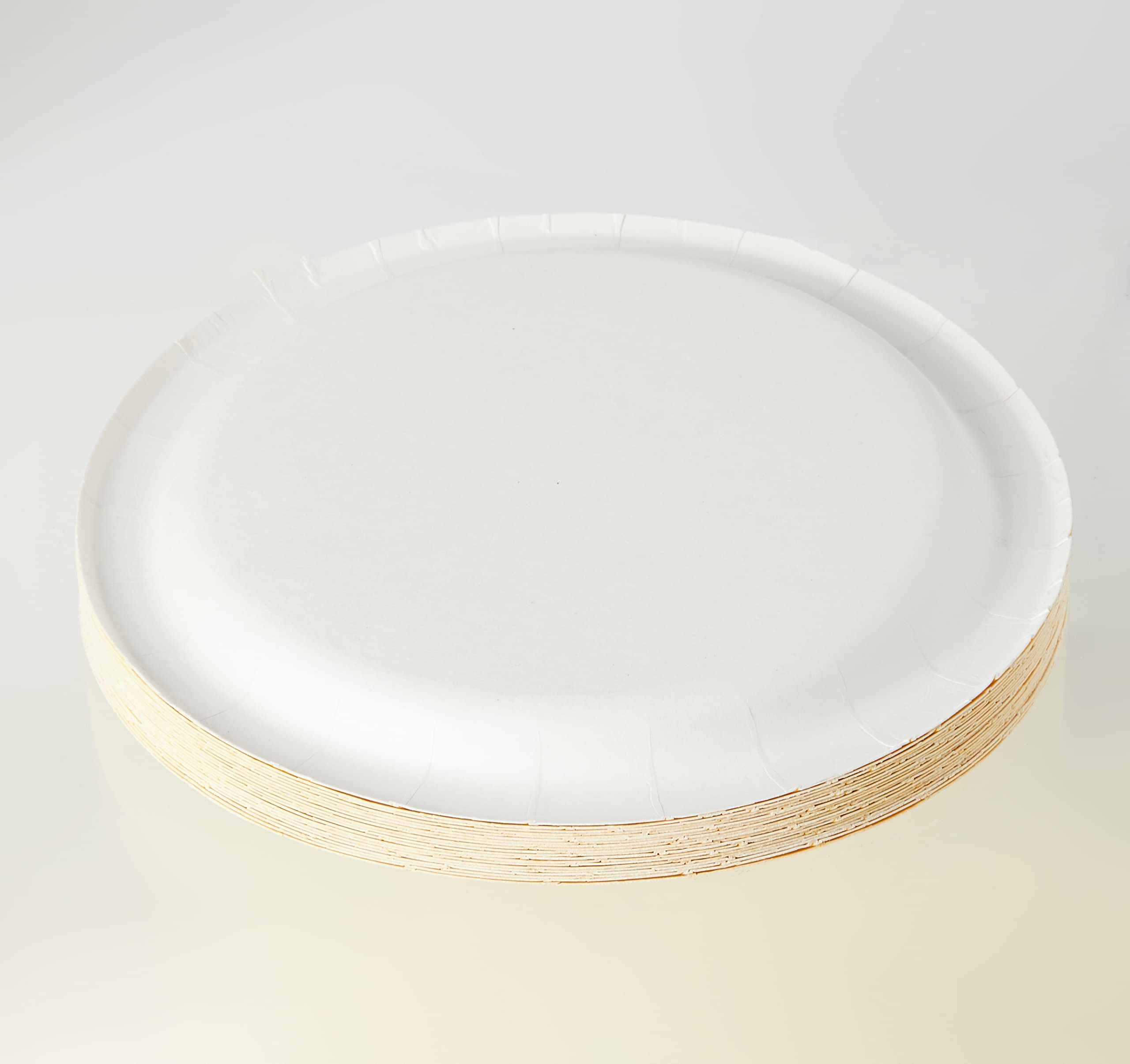 Neon Yellow Paper Round Dessert Plates (Pack Of 20) 7'' - Vibrant & Disposable Tableware, Perfect For Birthday Parties, Bbqs, Ev