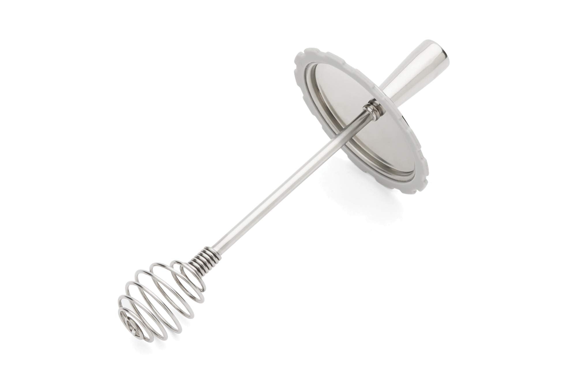 Jarware Honey Dipper Lid For Regular Mouth Mason Jars, Stainless Steel, 6.5'' X 3''