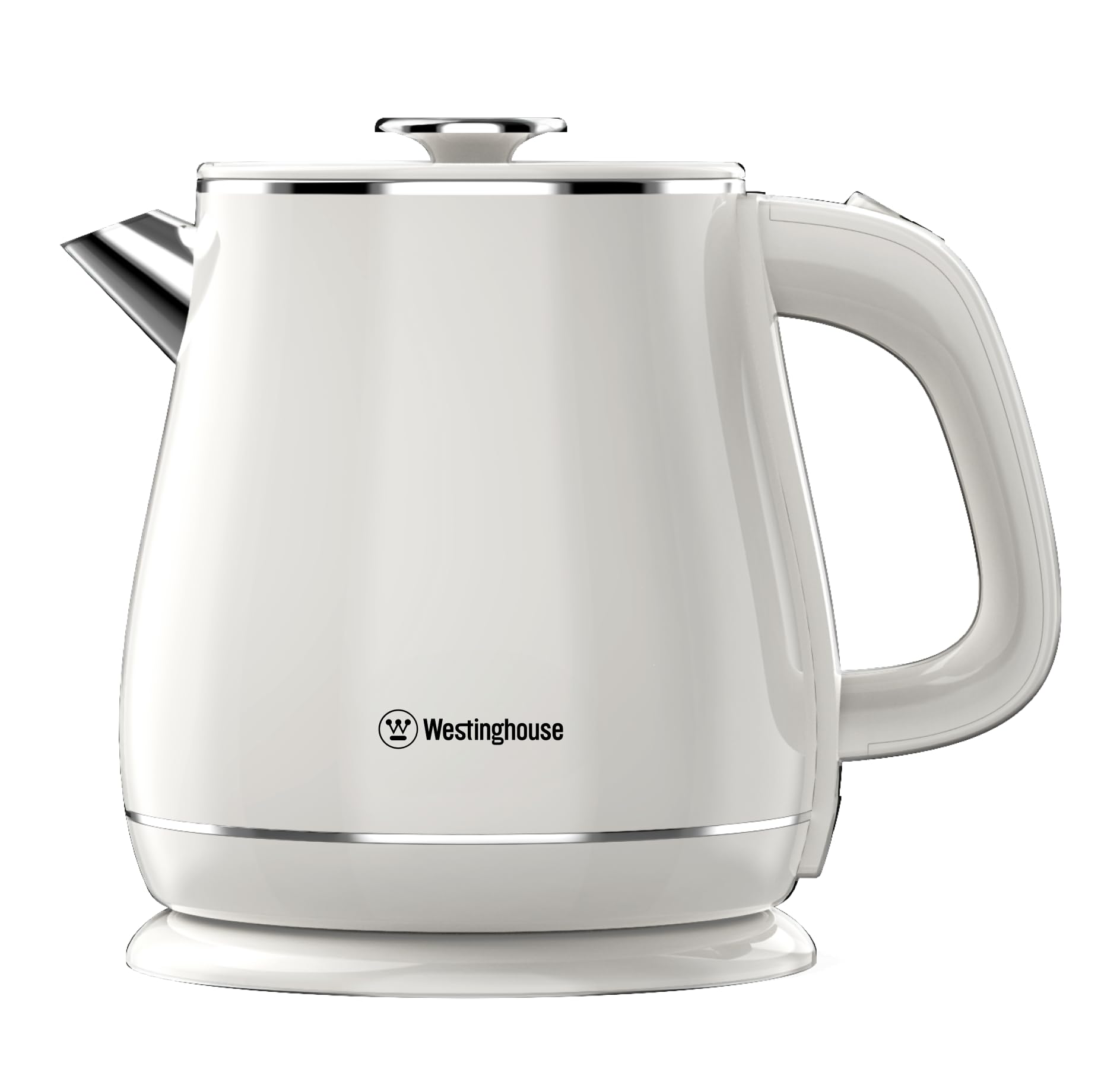 Westinghouse 1.8L 1500W Electric Kettle | Fast Boil, Large Capacity, Stainless Steel Inner Body | Max/Min Markings, 360 Cordless