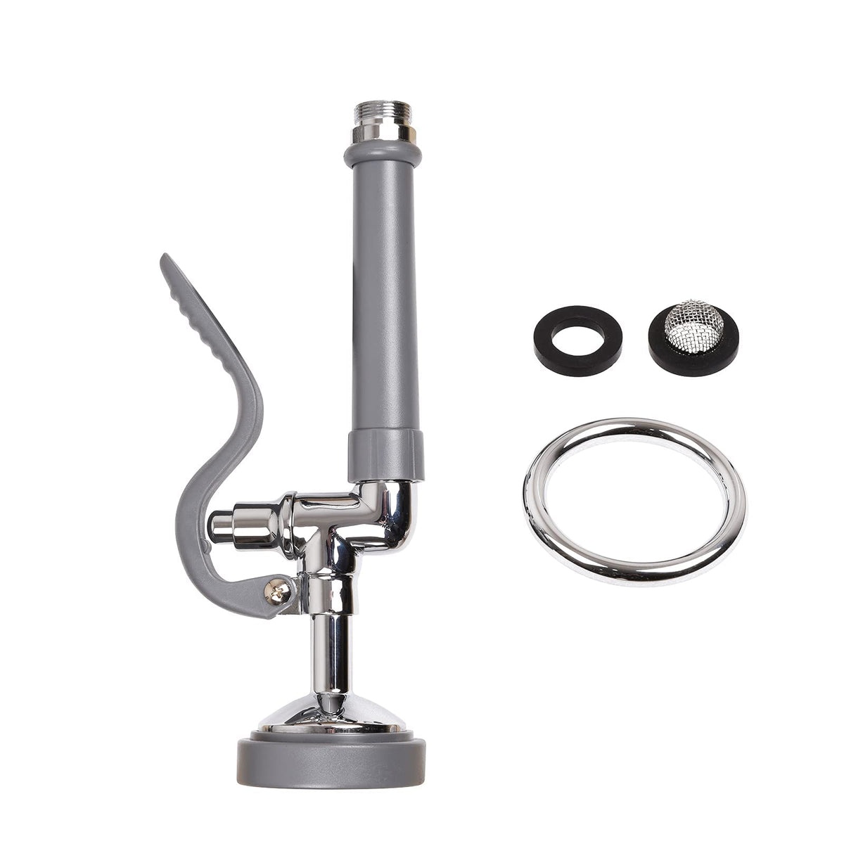 Jzbrain Pre Rinse Spray Valve Commercial Faucet Sprayer Head 1.42 Gpm High Pressure Dish Sprayer Nozzle With Hand Pull Down Spra