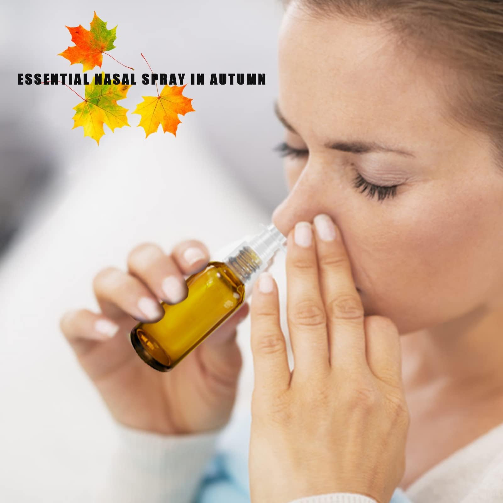Givameihf Nasal Spray Bottles 6Pcs1Oz (30Ml) With 2*Funnel,1*Dropper, 8*Label,Empty Nasal Spray Bottle,Amber Glass Nasal Spray B