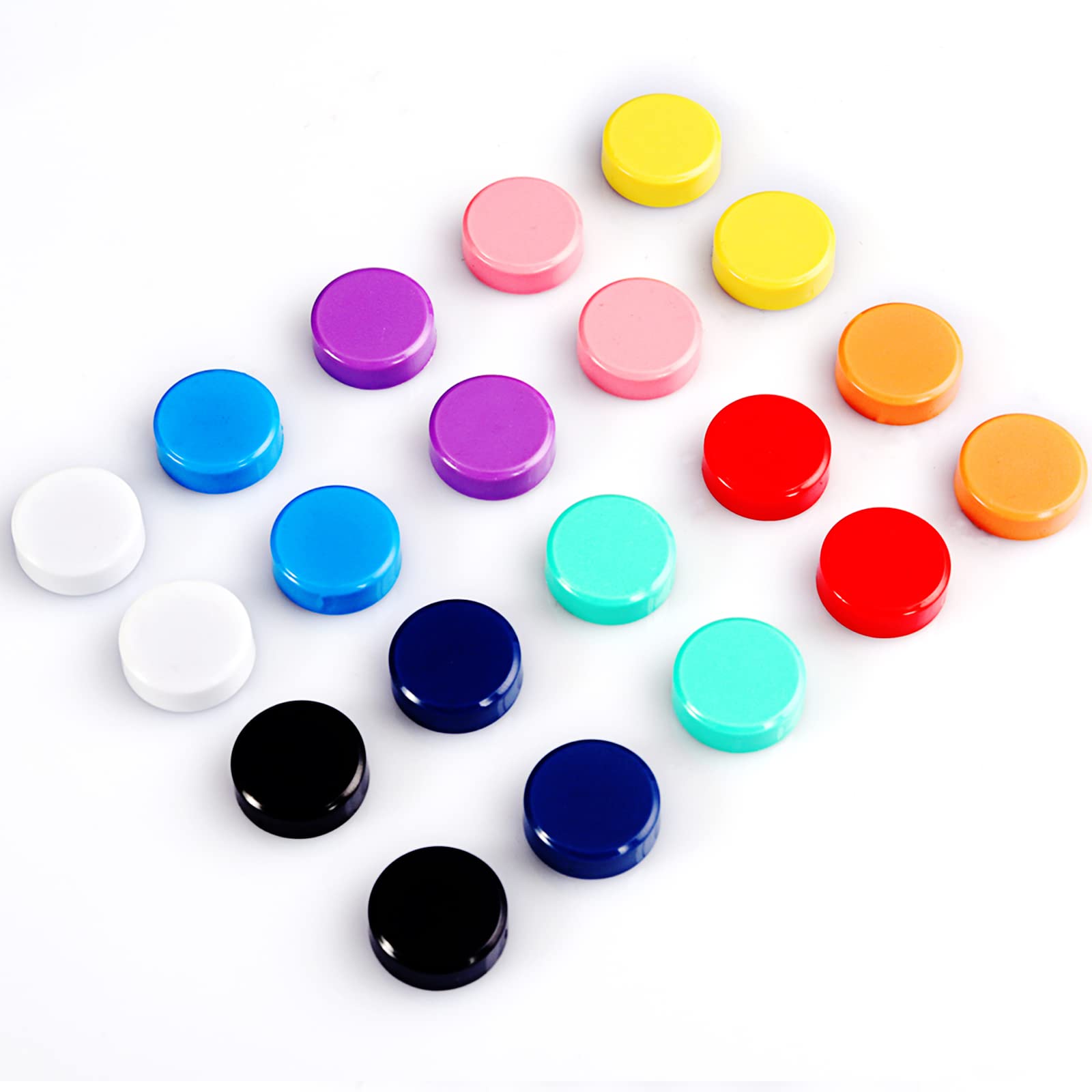 PYJLBX Fridge Magnet  80 Pack 10 Colors Refrigerator Magnets Colorful Locker Magnets Round Cute Magnets Fridge Small Strong Magnets for Whiteboard  Fridge  Map  Kitchen  Office  Classroom (Assorted)