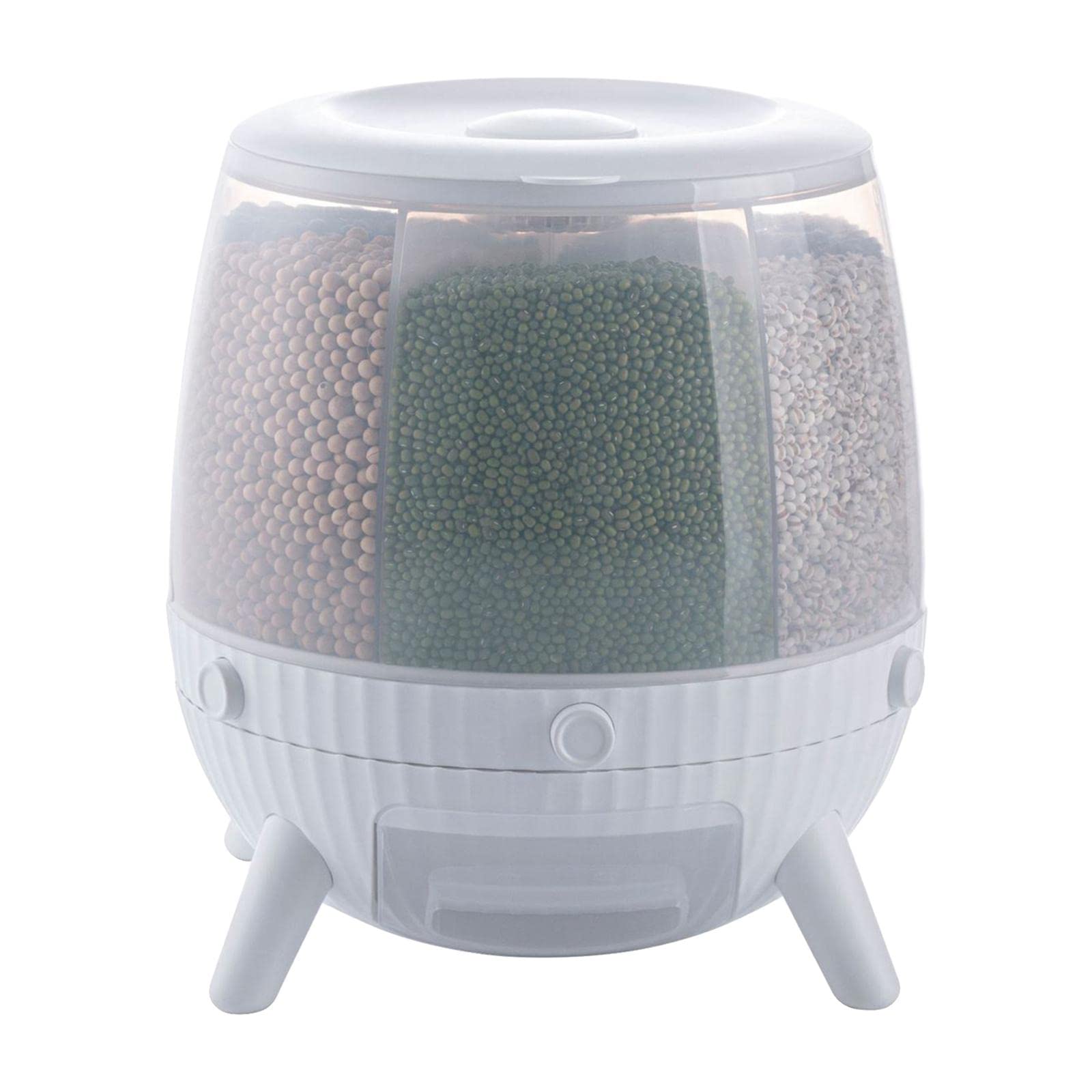 The Style Sutra 6 In 1 6Kg Countertop Cereal Dispenser Pvc Dry Food Storage Container